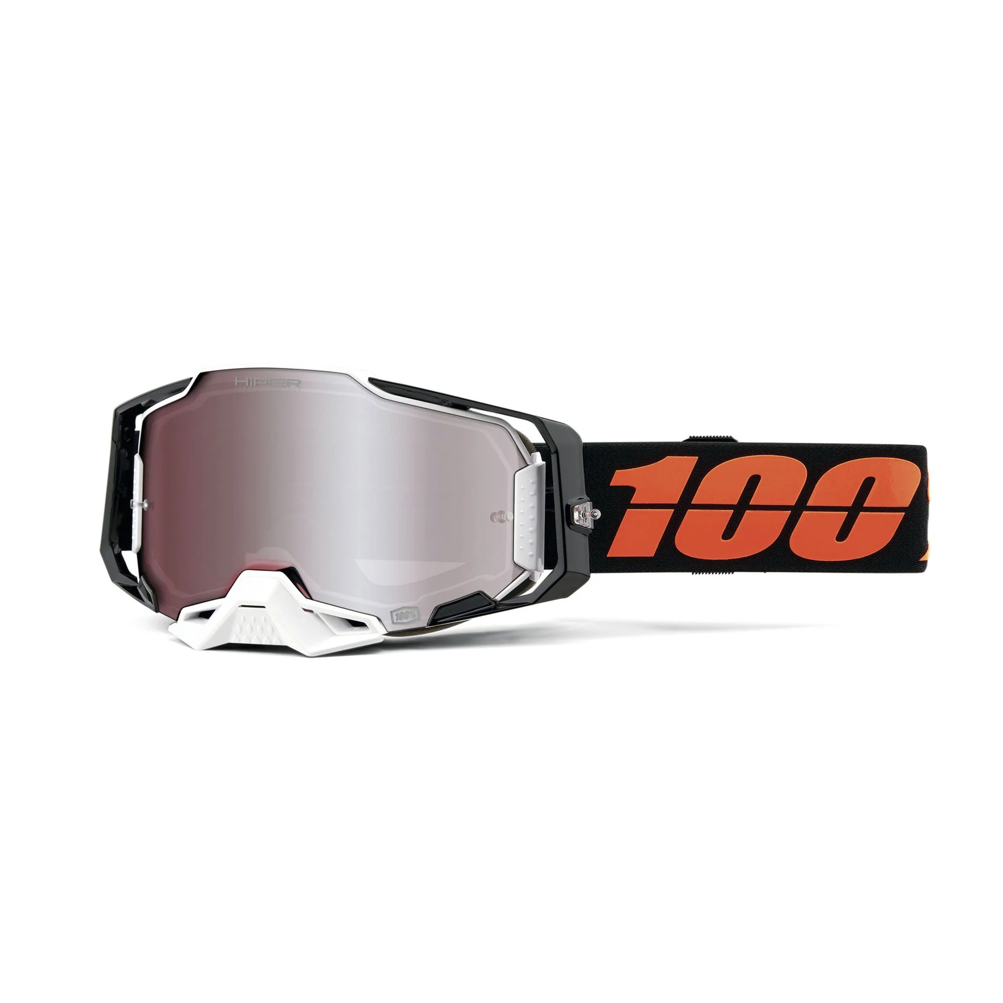 100% ARMEGA HIPER Goggles Blacktail - Silver Mirror Lens - Image 2