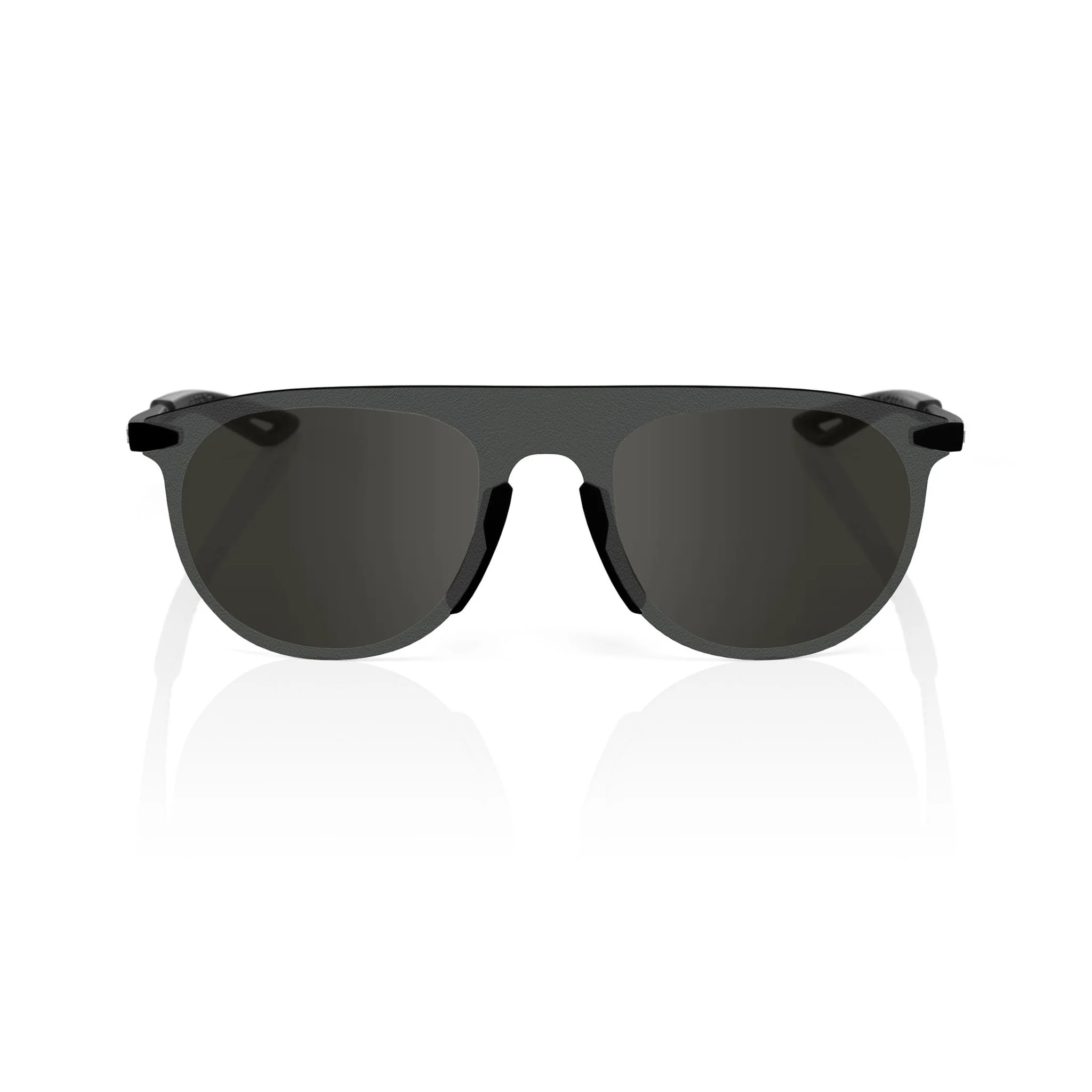 100% LEGERE COIL Soft Tact Sunglasses Black with Smoke Lens - Image 2
