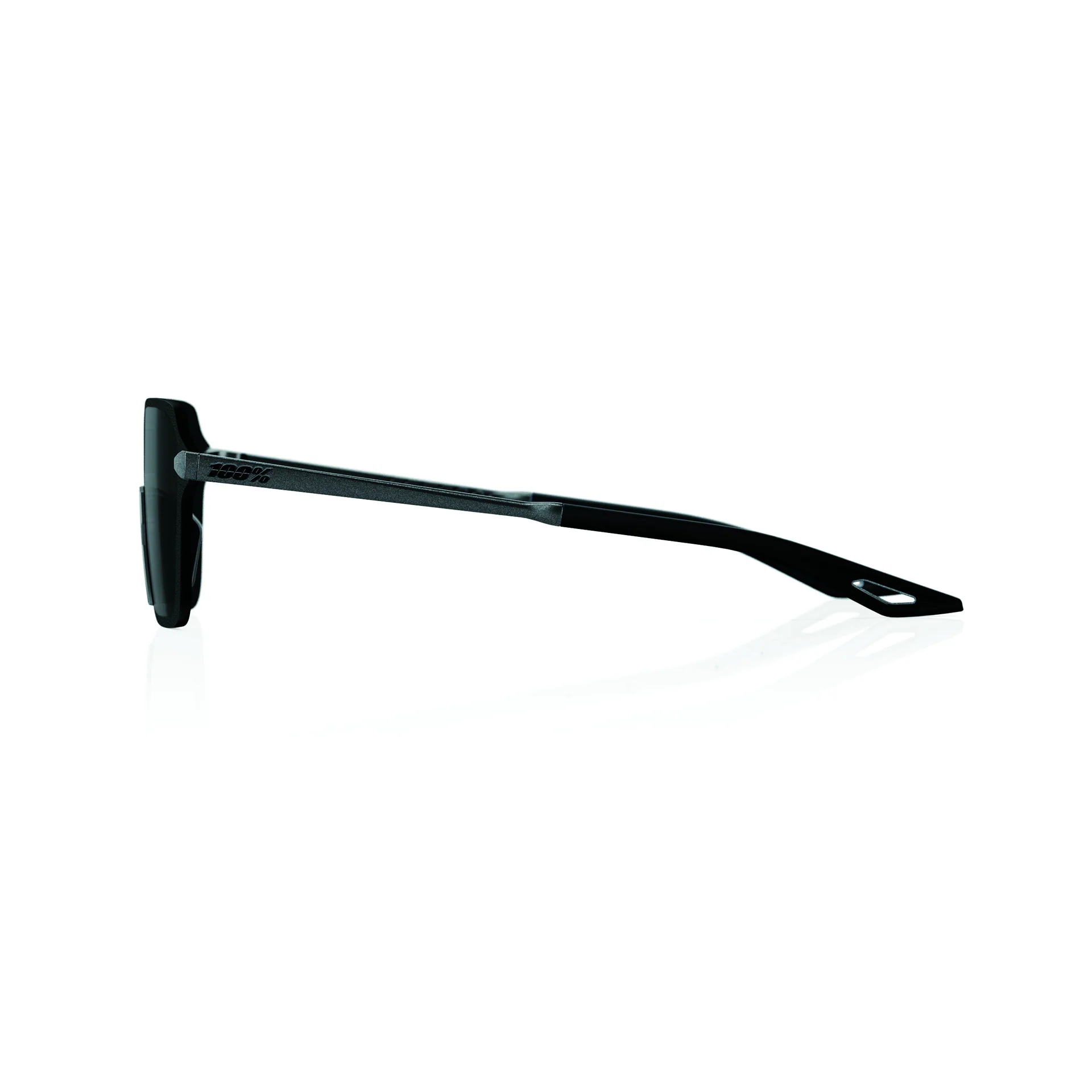 100% LEGERE TRAP Sunglasses Matte Gunmetal with Black Mirror Lens - Image 3