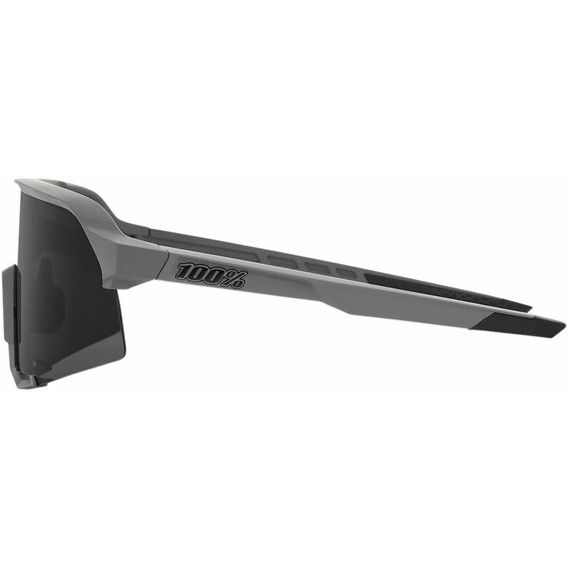 100% Performance S3 Sunglasses Stone Grey with Smoke Lens - Image 2