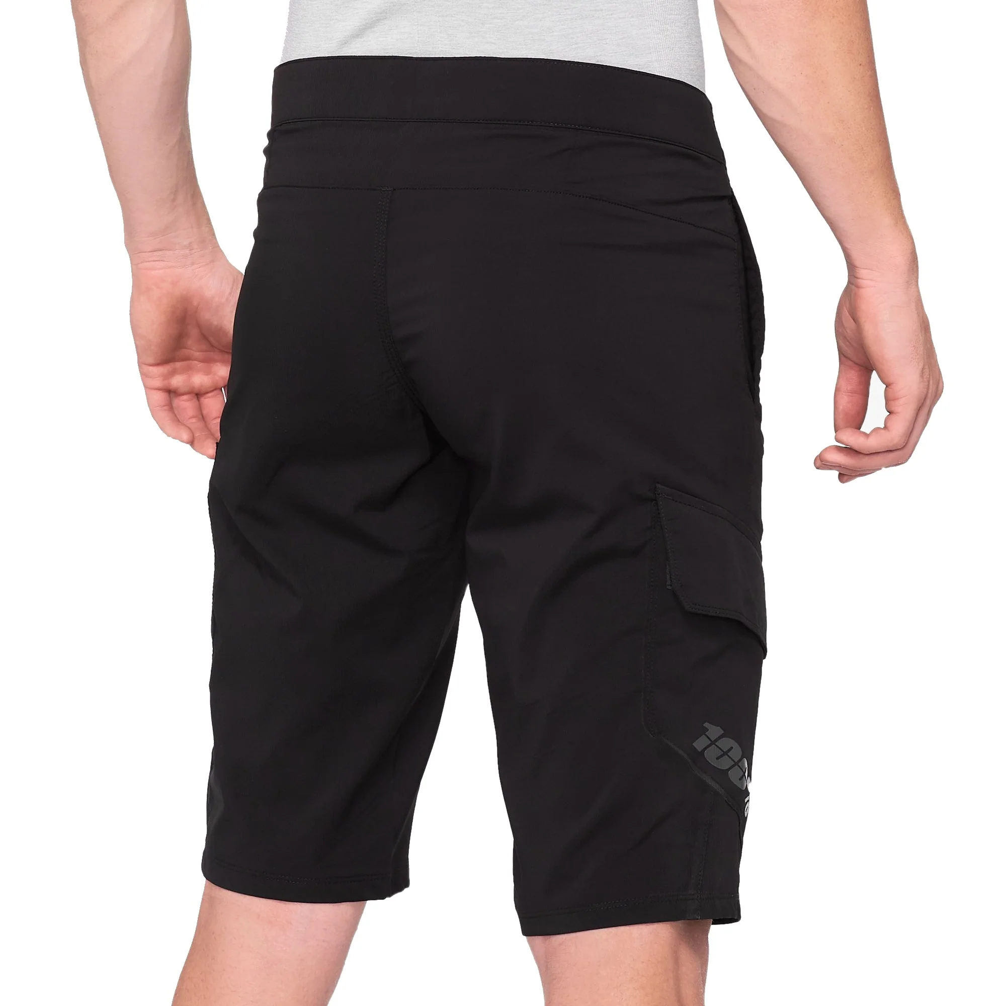 100% Ridecamp Men's Shorts Black - Image 2