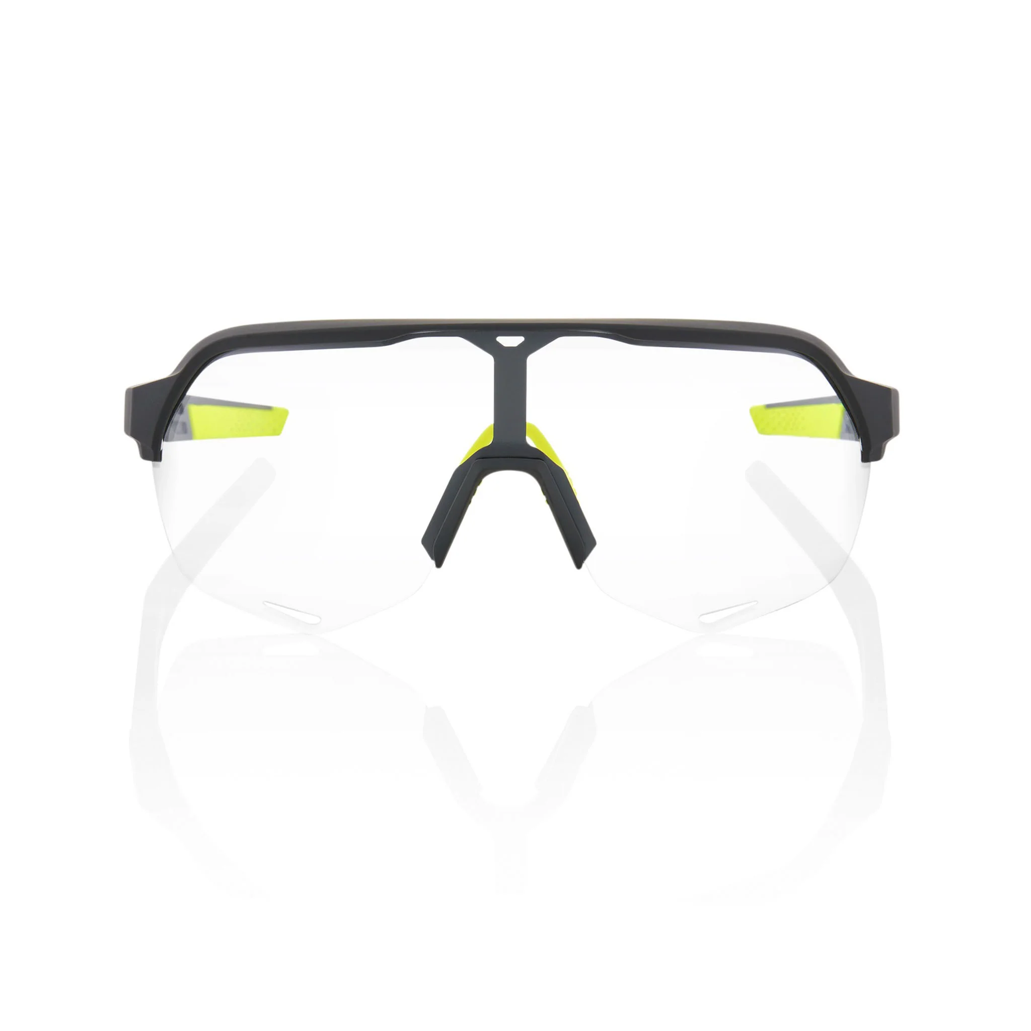 100% S2 Soft Tact Sunglasses Cool Grey with Photochromic Lens - Image 2