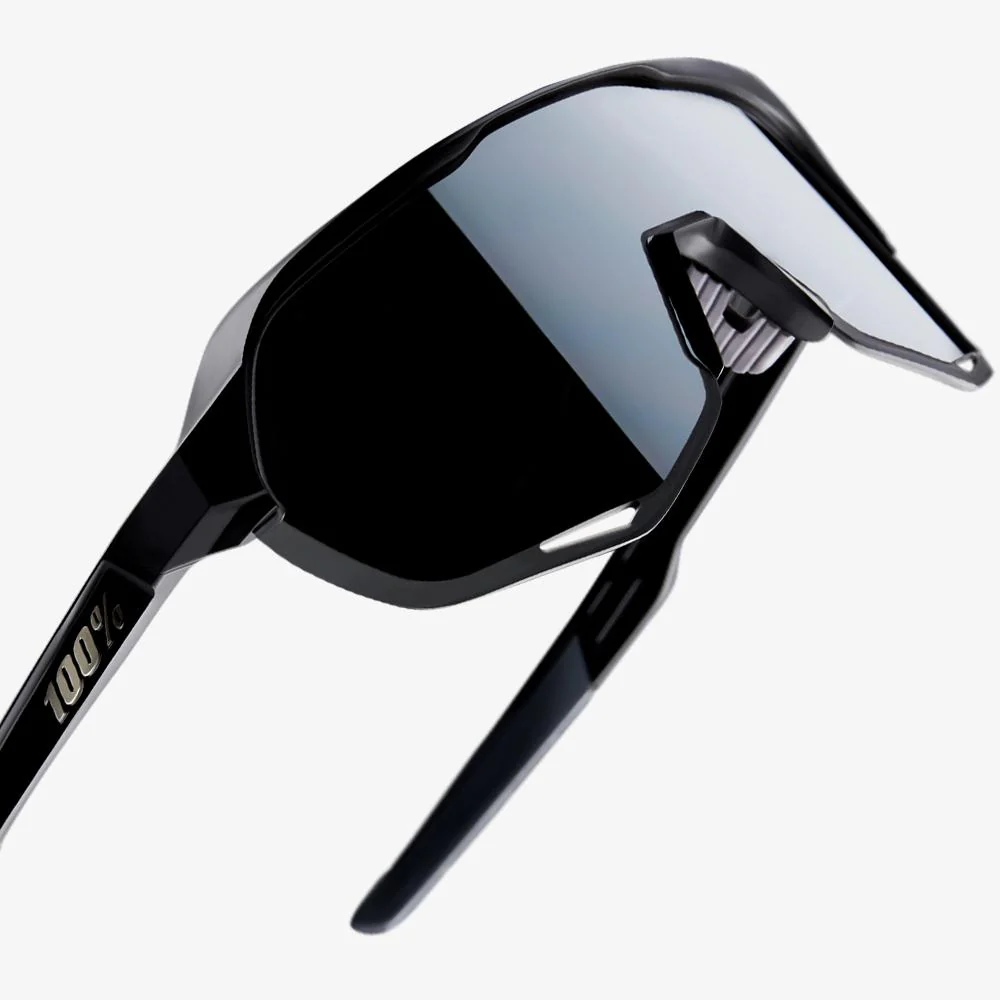 100% S2 Sunglasses Black with Smoke Lens - Image 2