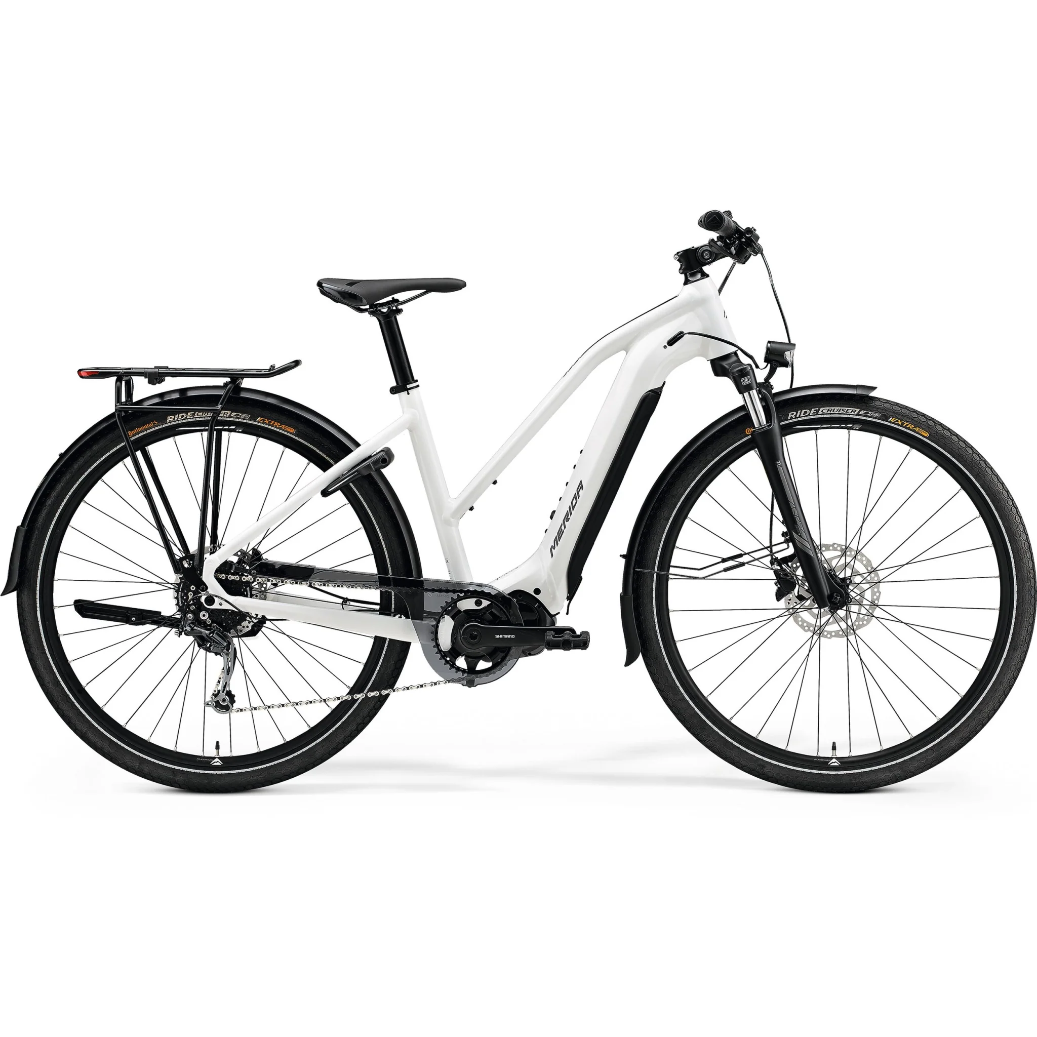 Merida Espresso 400 S EQ L Electric Bike 500wh Battery Glossy White
