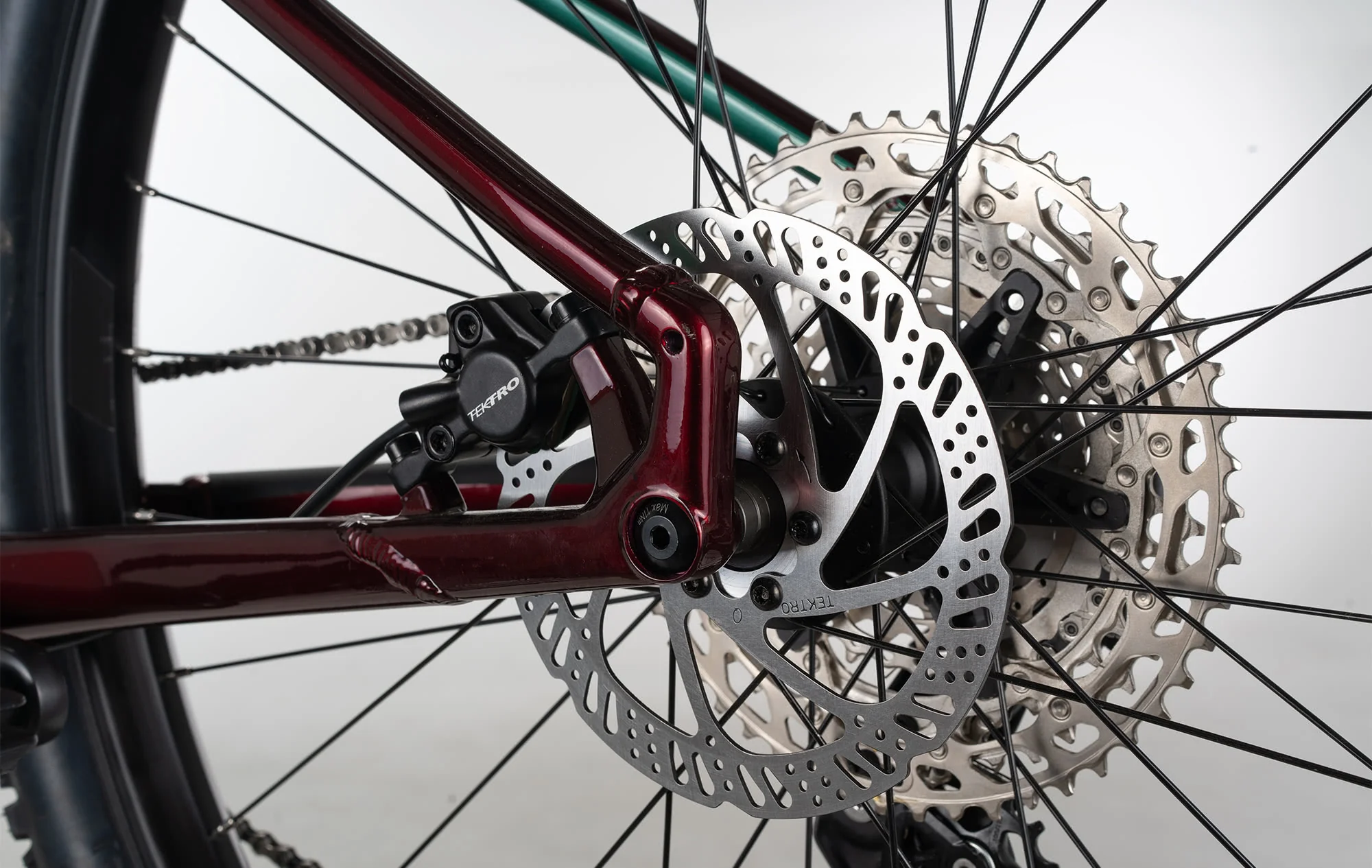Norco Fluid HT 2 Trail Bike Red/Green - Image 6