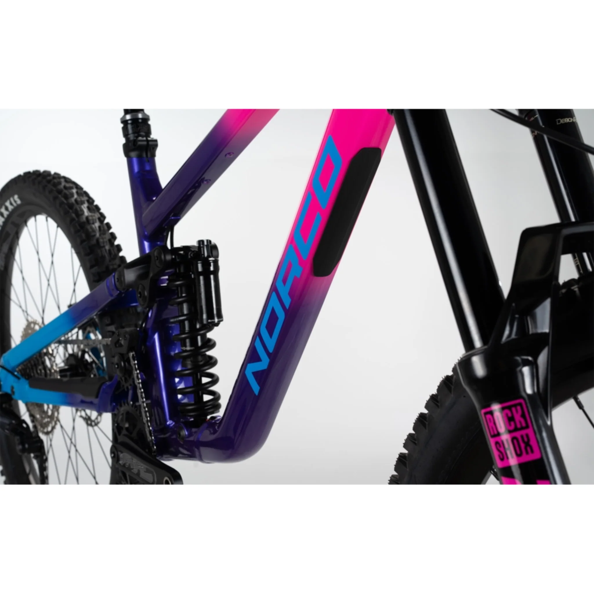 Norco Shore A2 Freeride/Enduro Bike Purple Pink/Blue - Image 3