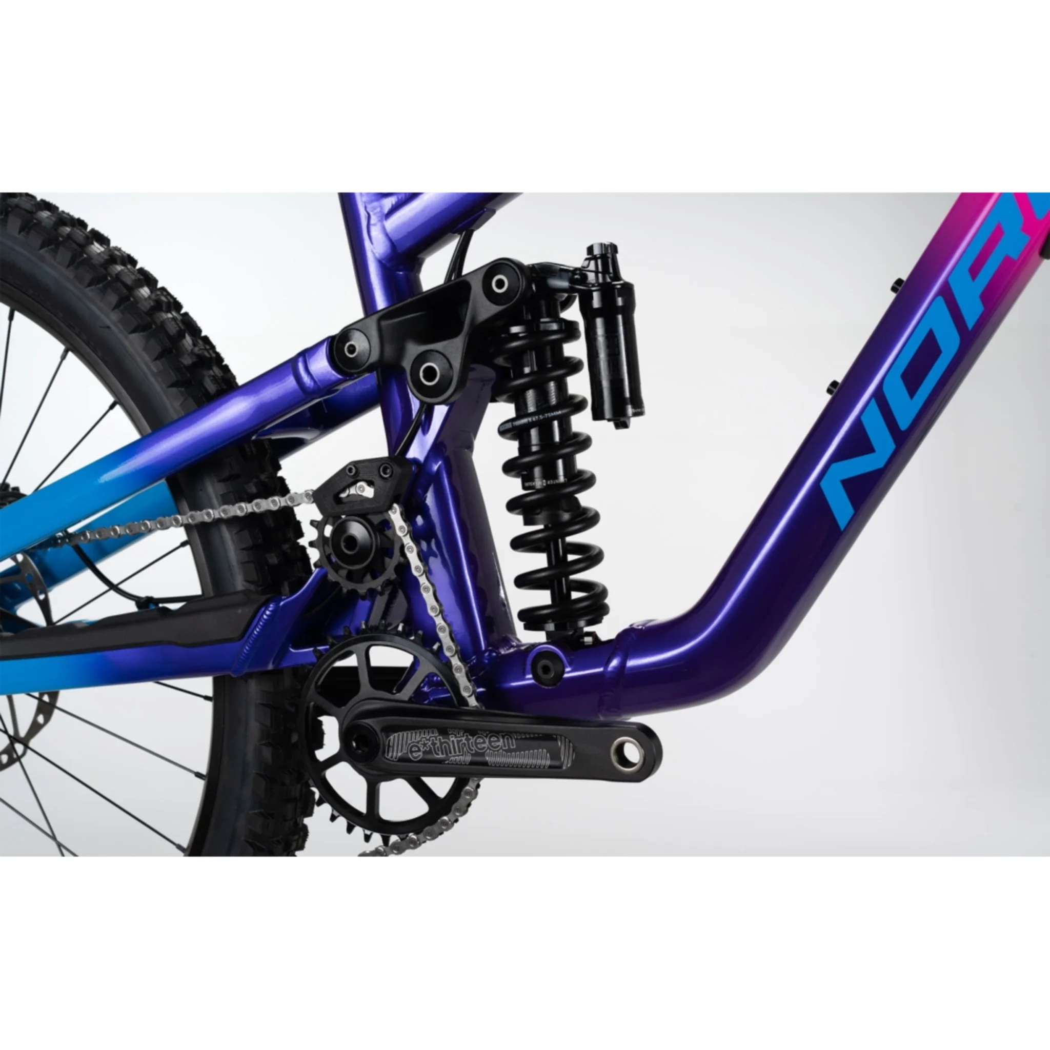 Norco Shore A2 Freeride/Enduro Bike Purple Pink/Blue - Image 4