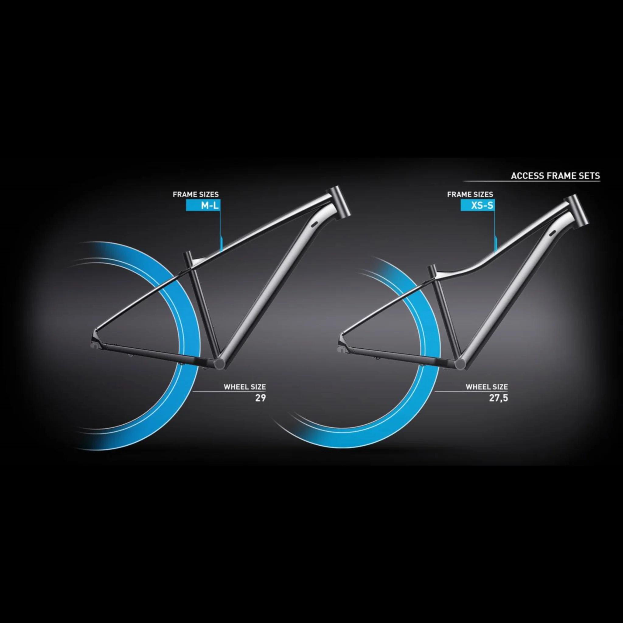 Cube Access WS Women's Hardtail Mountain Bike Black 'n' Blue - Image 3