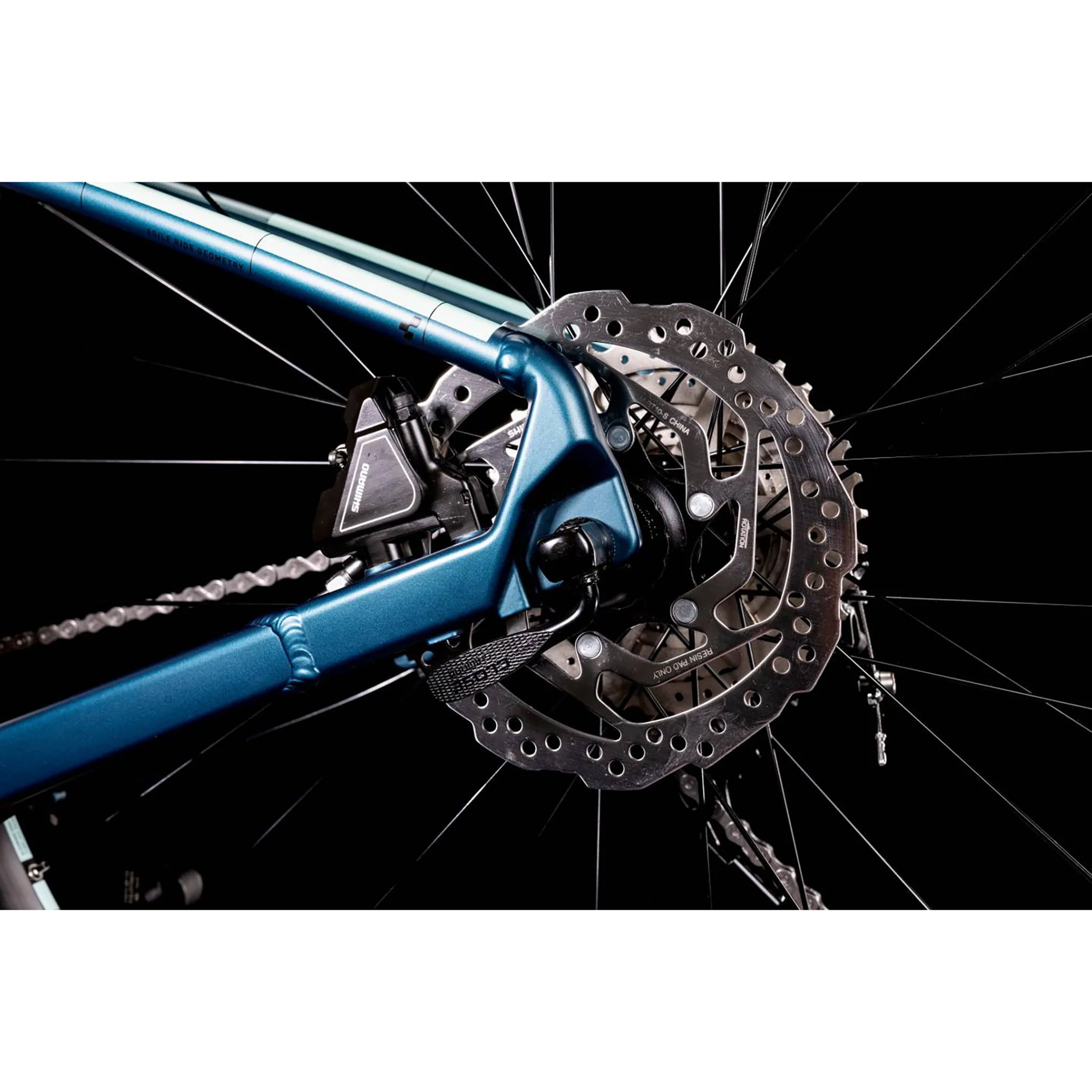 Cube Access WS Pro Women's Hardtail Mountain Bike Metal Petrol 'n' Mint - Image 4