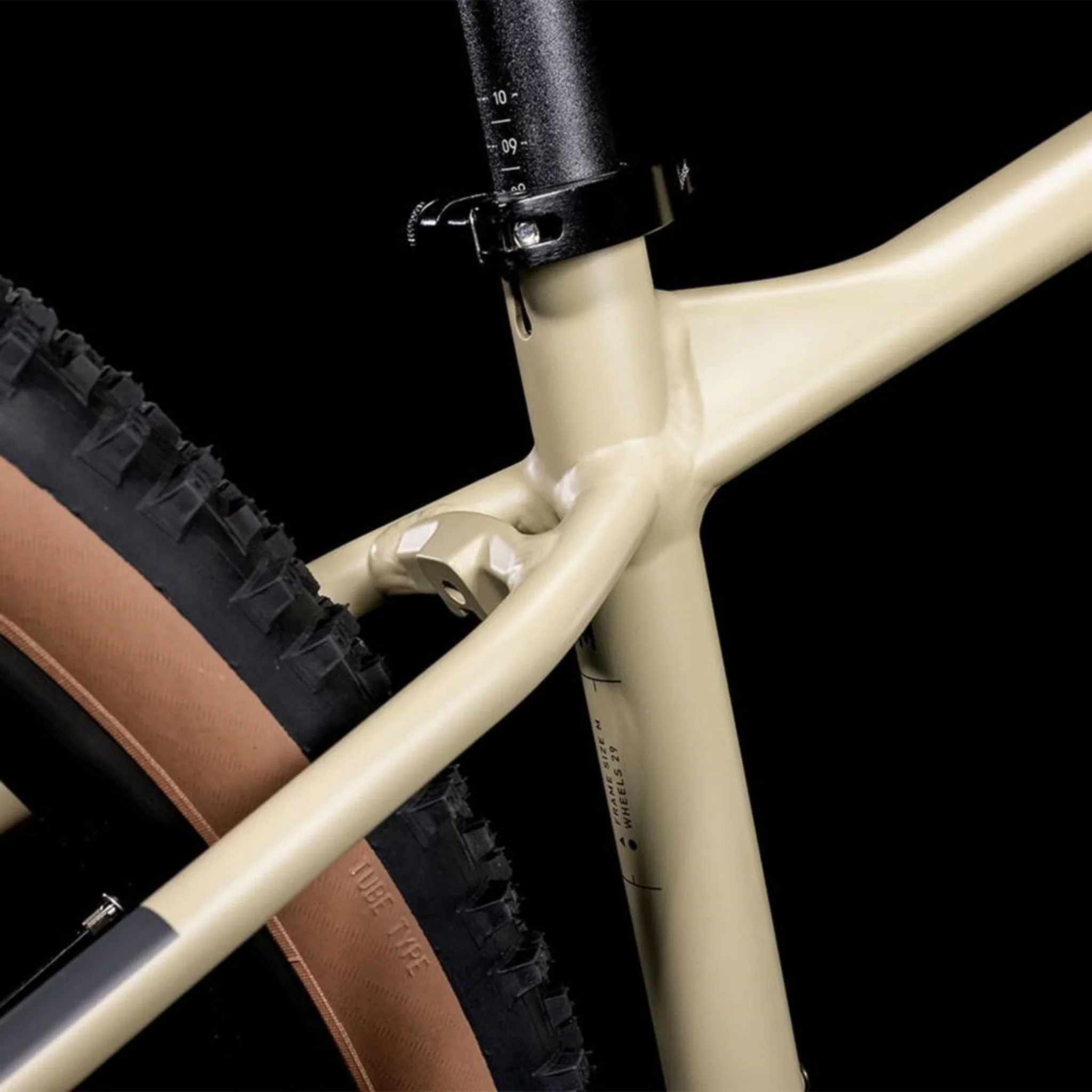 Cube Aim EX Hardtail Mountain Bike Desert 'n' Black - Image 5