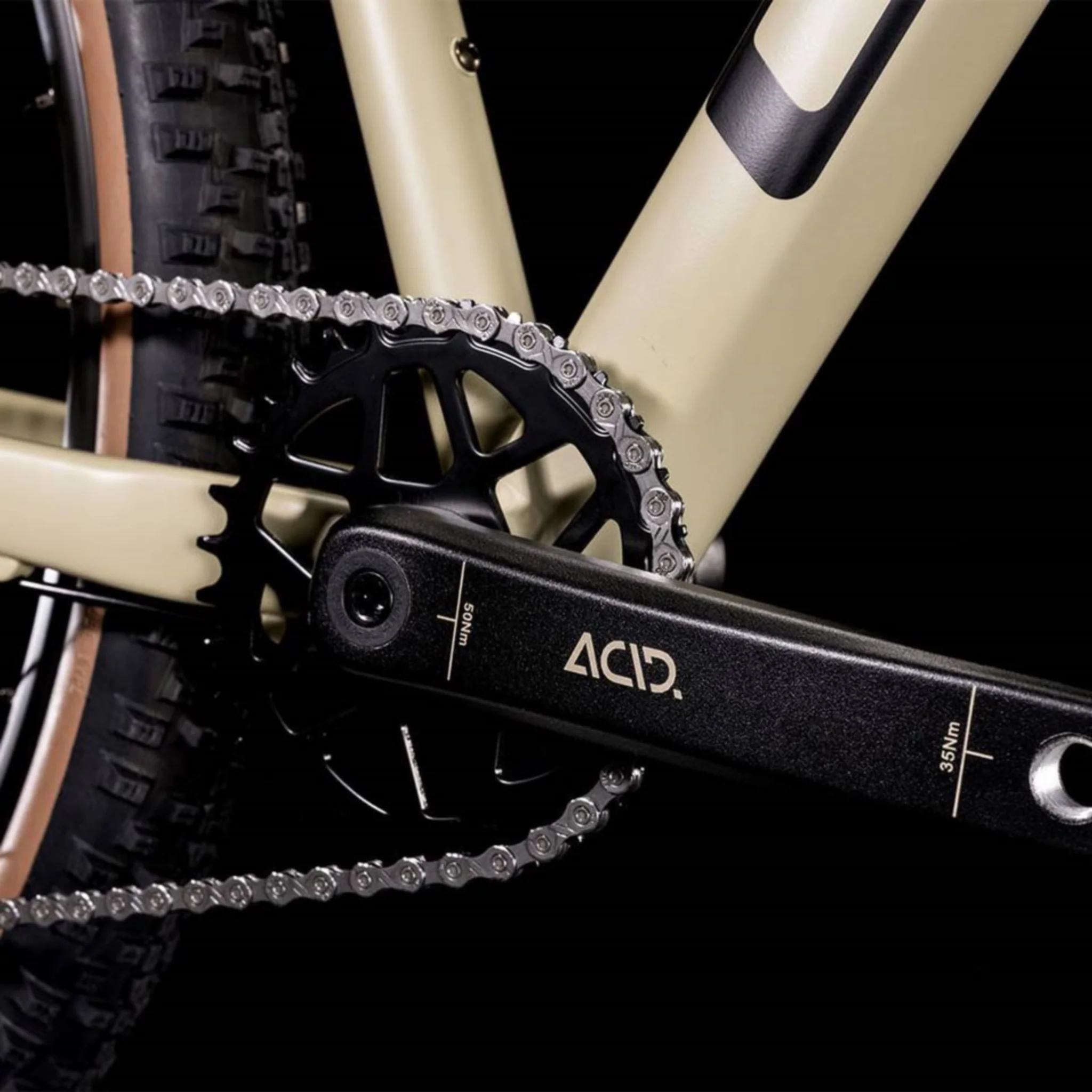 Cube Aim EX Hardtail Mountain Bike Desert 'n' Black - Image 7