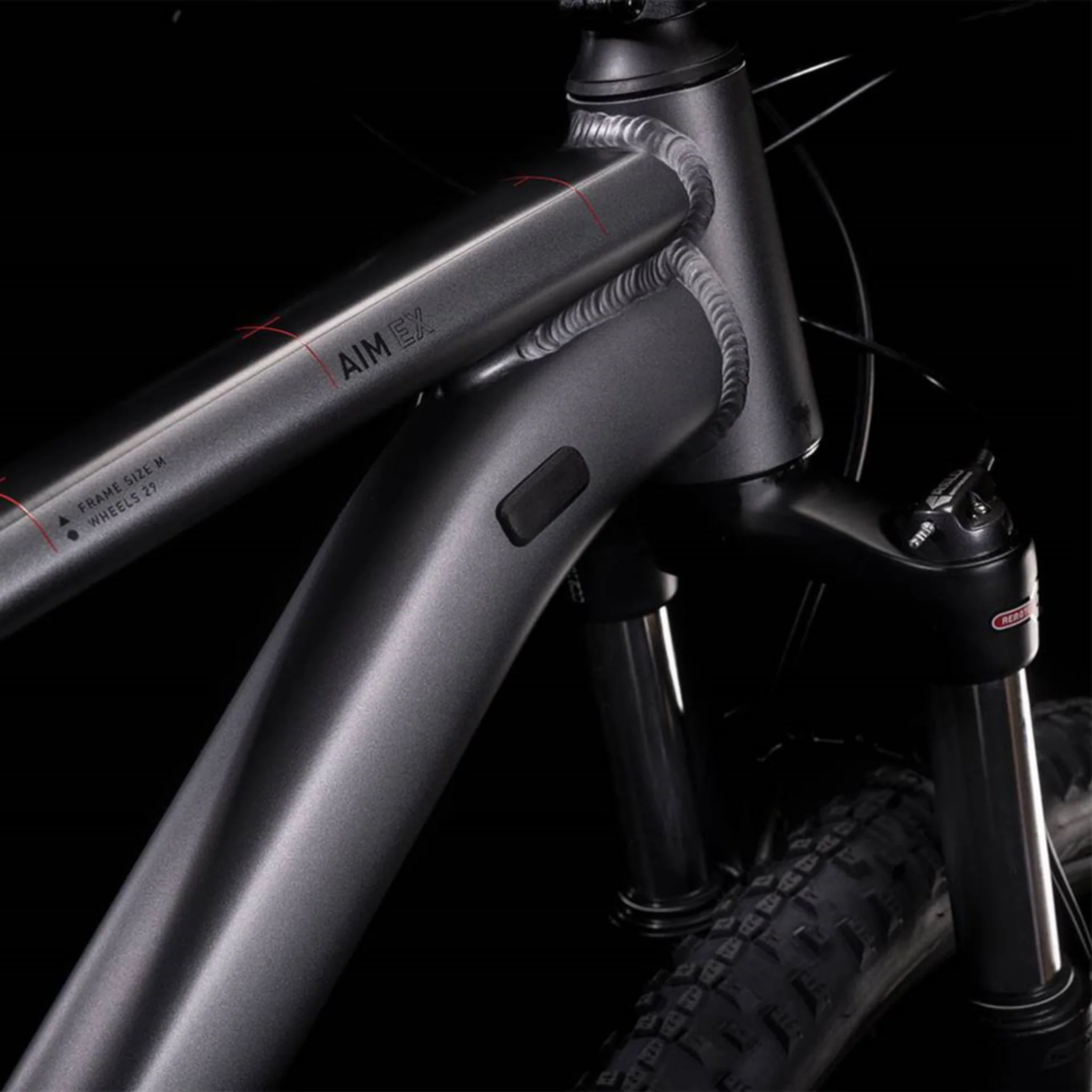 Cube Aim EX Hardtail Mountain Bike Grey 'n' Red - Image 3