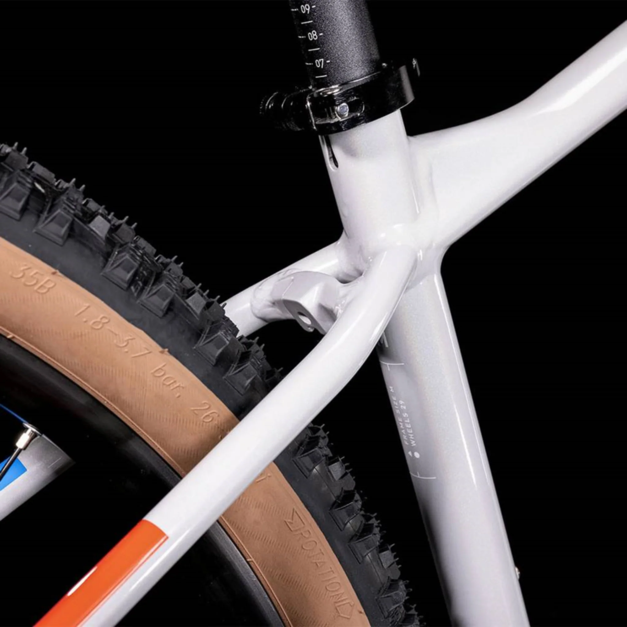 Cube Aim SL Hardtail Mountain Bike Prismagrey 'n' Blue 'n' Red - Image 5