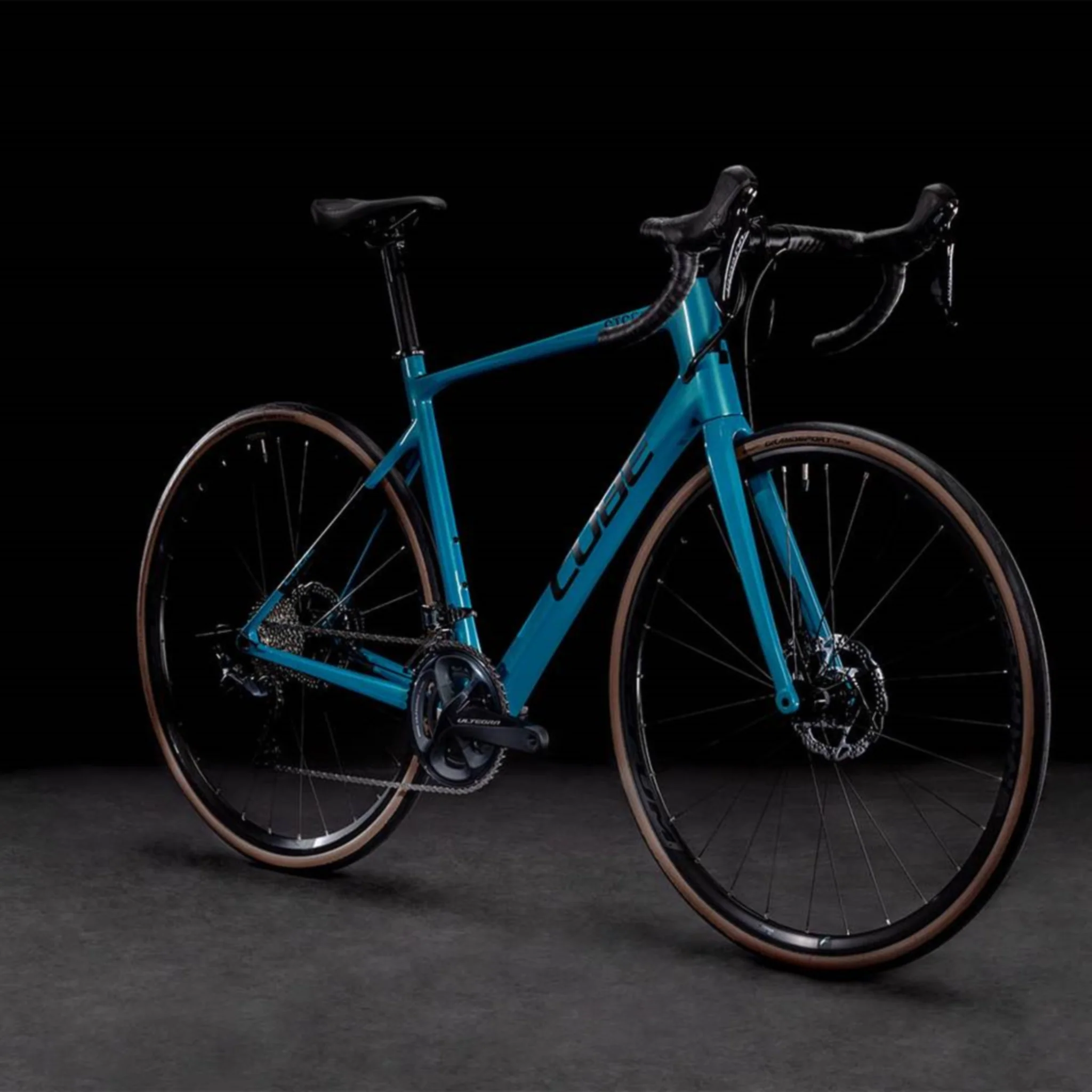 Cube Attain GTC SL Road Race Bike Teal Metal 'n' Carbon - Image 3