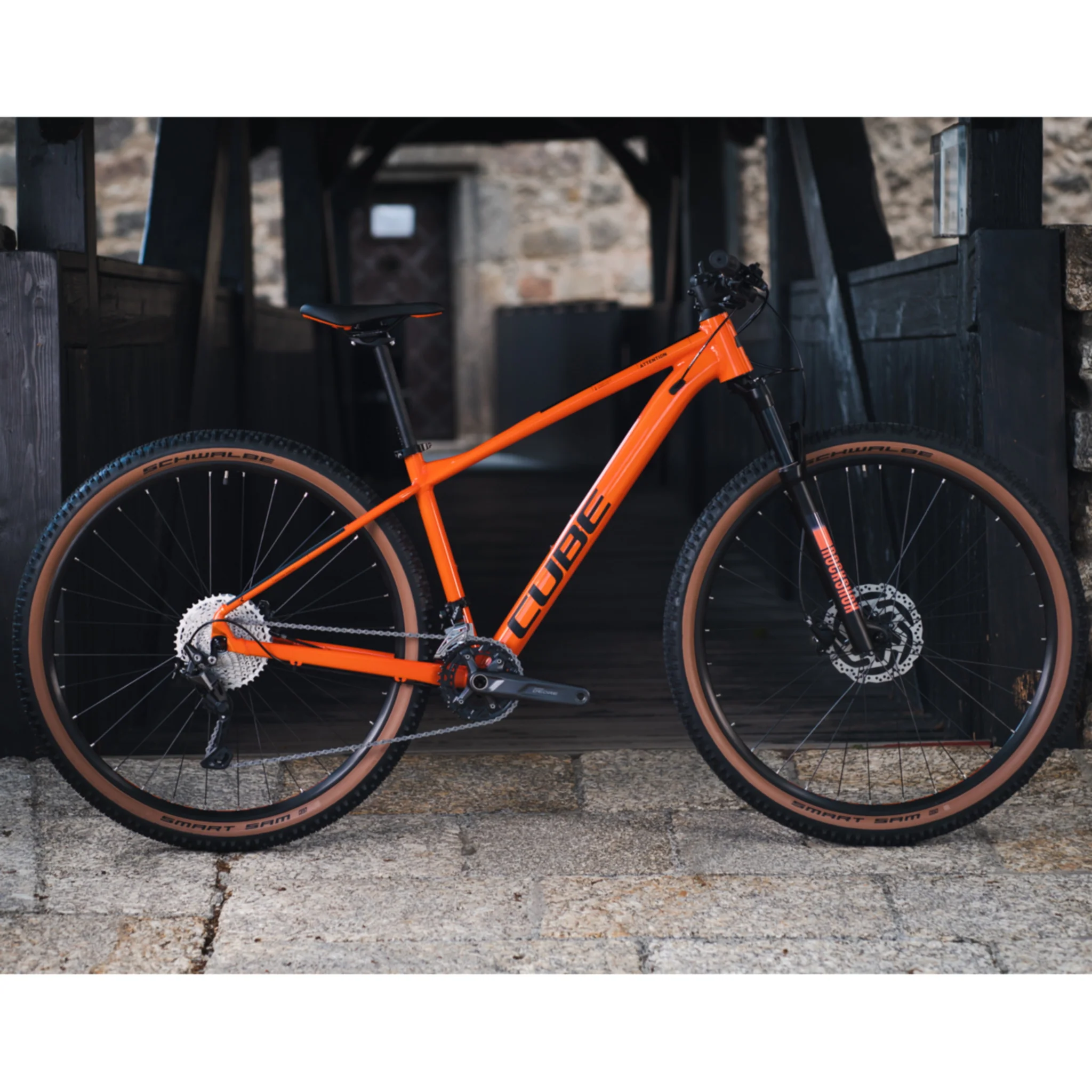 Cube Attention Hardtail Mountain Bike Burnt Orange 'n' Black - Image 3