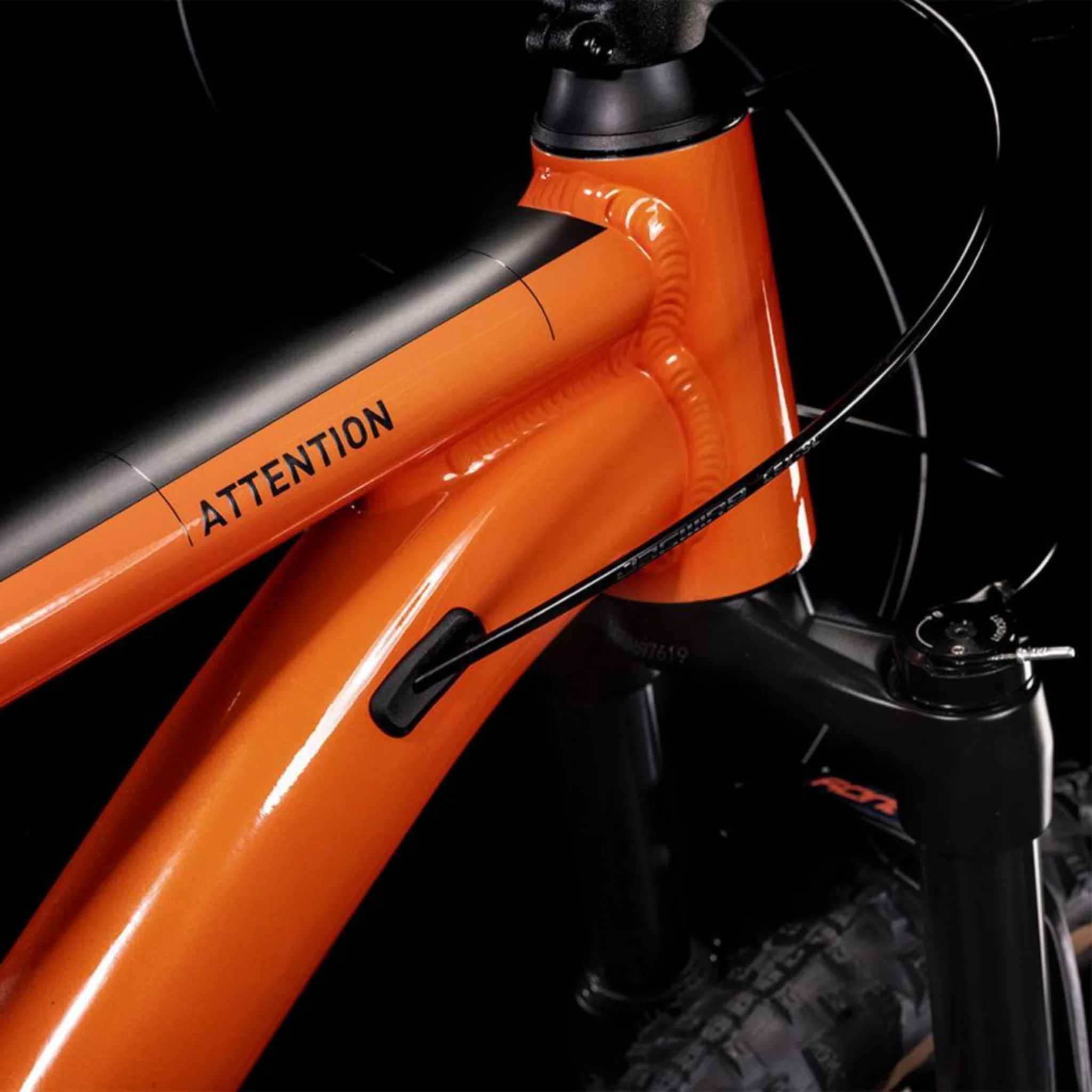 Cube Attention Hardtail Mountain Bike Burnt Orange 'n' Black - Image 5