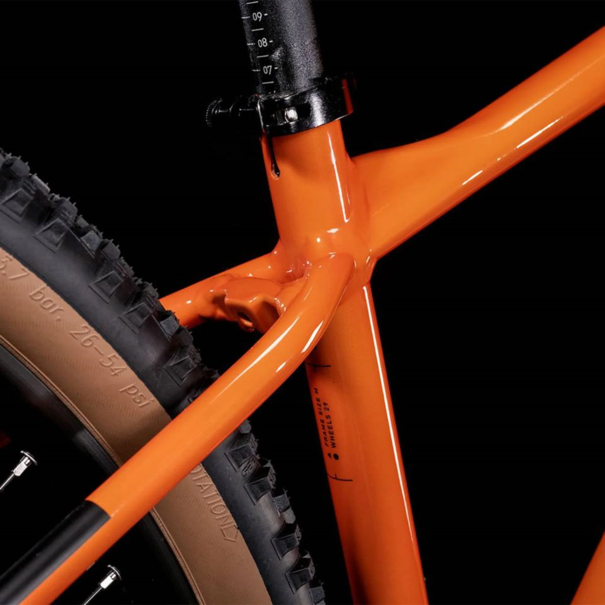 Cube Attention Hardtail Mountain Bike Burnt Orange 'n' Black - Image 6