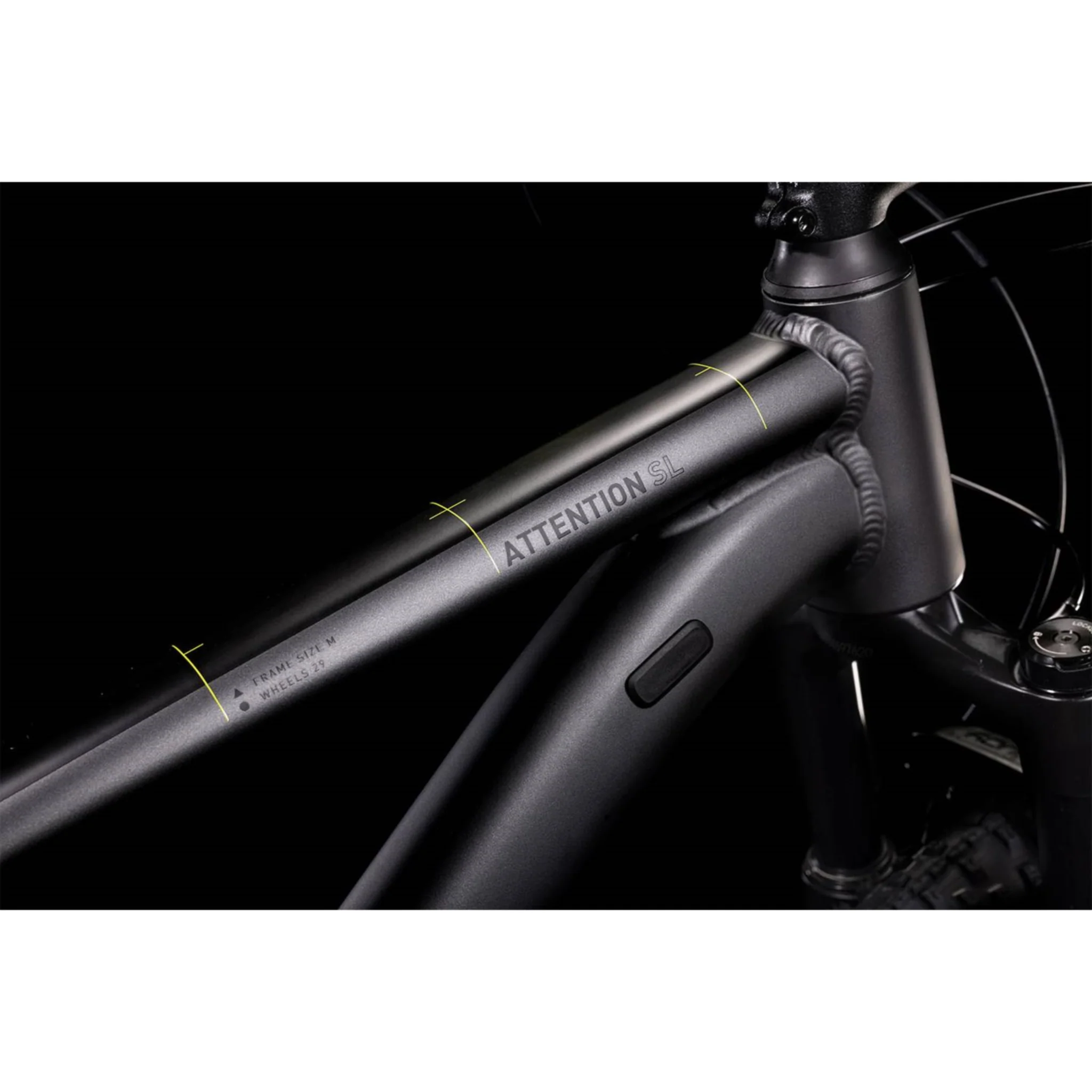 Cube Attention SL Hardtail Mountain Bike Grey 'n' Lime - Image 3