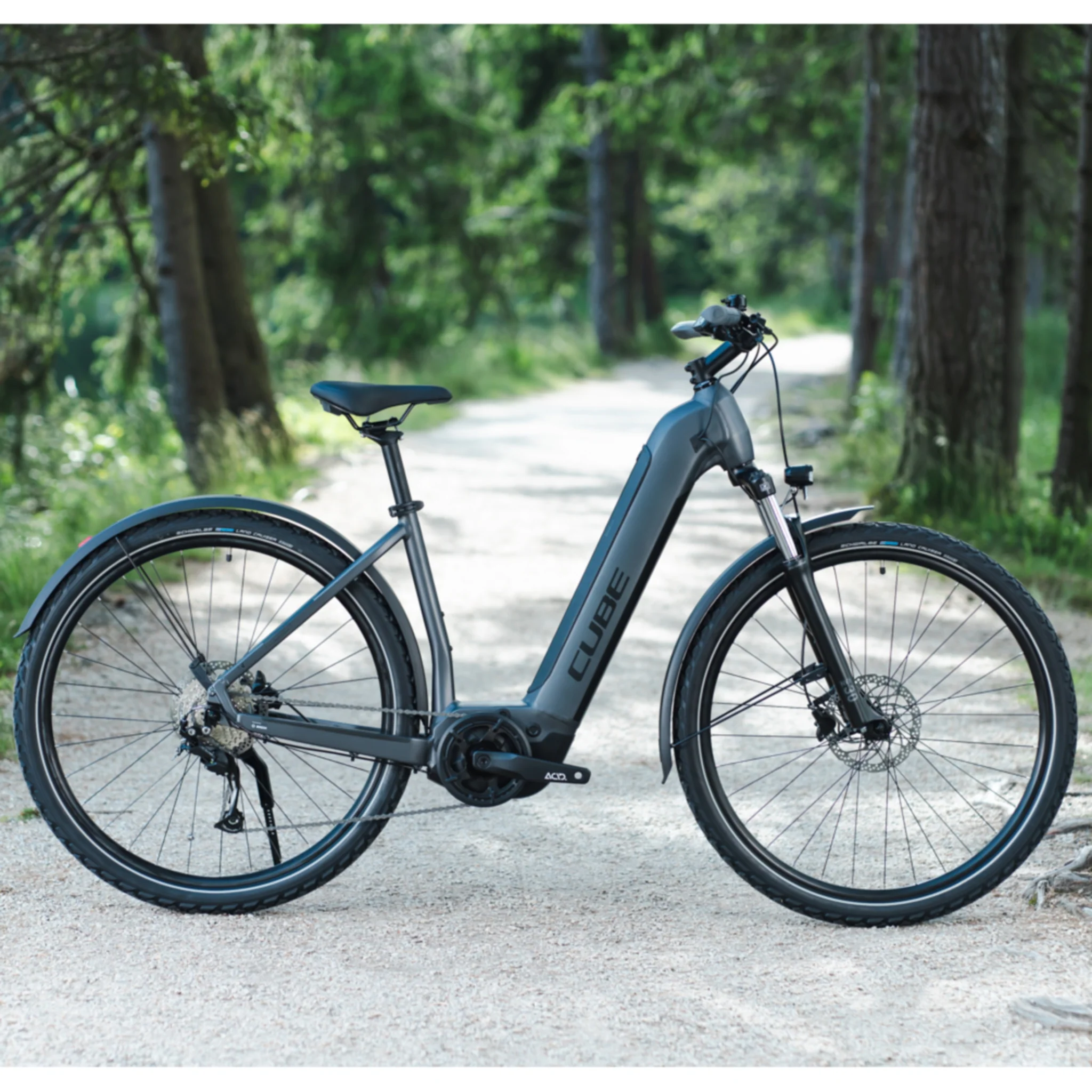 Cube Nuride Hybrid Performance 500 Allroad Easy Entry Electric Bike 504Wh Battery Graphite 'n' Black - Image 2
