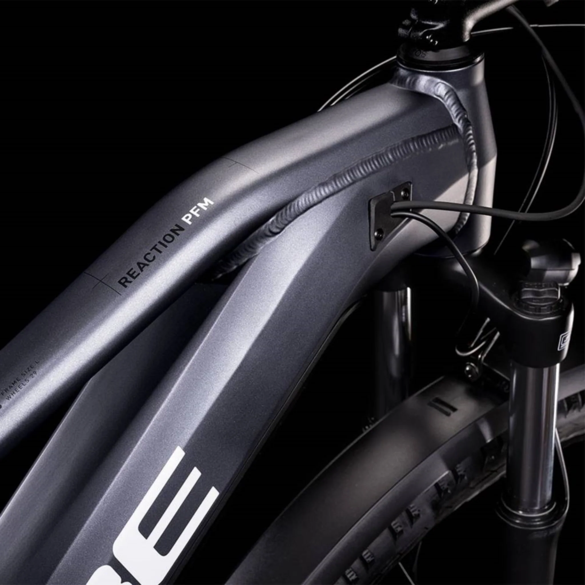 Cube Reaction Hybrid Performance 500 Allroad Electric Bike 504Wh Battery Metallic Grey 'n' White - Image 3