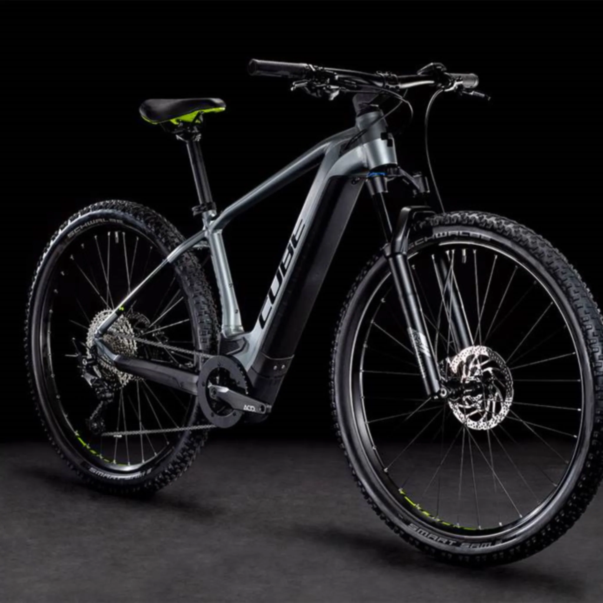 Cube Reaction Hybrid Pro Electric Mountain Bike Flash Grey 'n' Green 625Wh Battery - Image 2