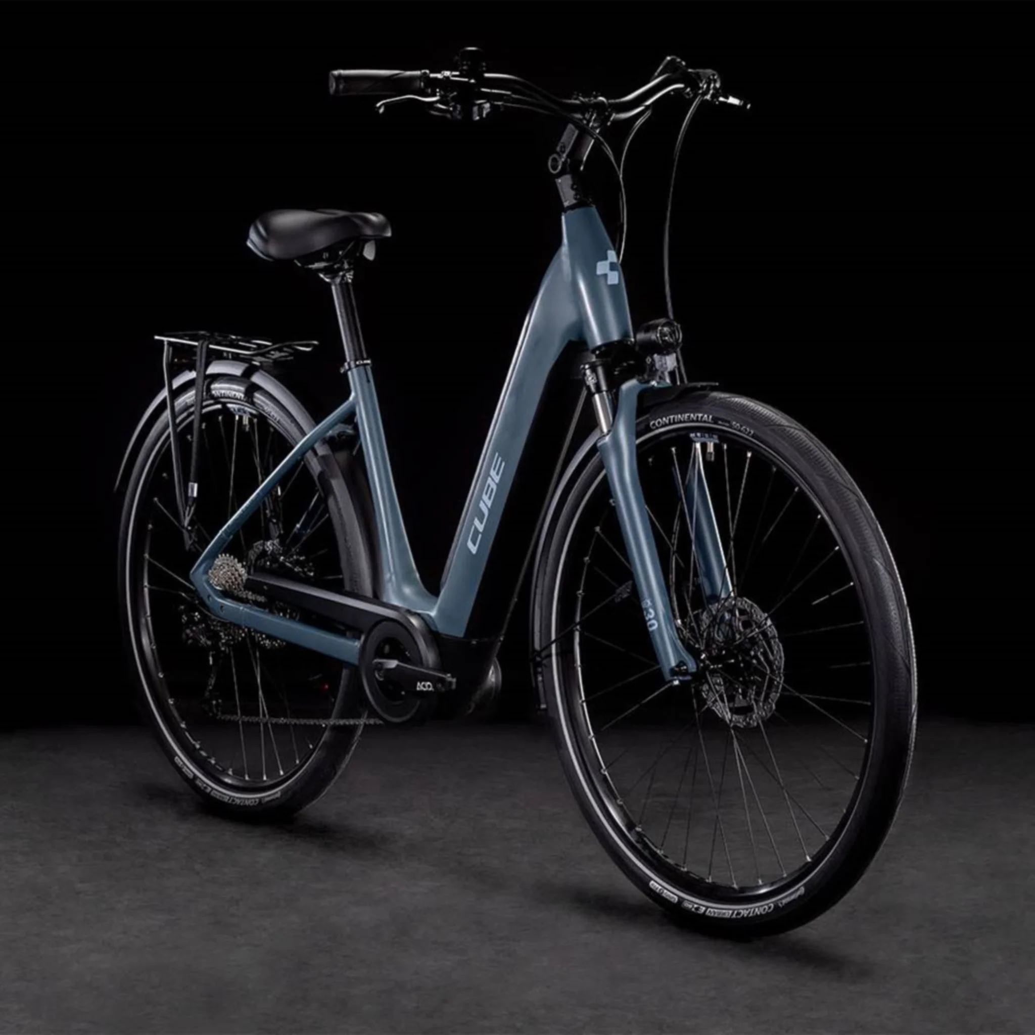 Cube Supreme Sport Hybrid One 400 Easy Entry Electric Bike 400Wh Battery Grey blue 'n' Blue - Image 2
