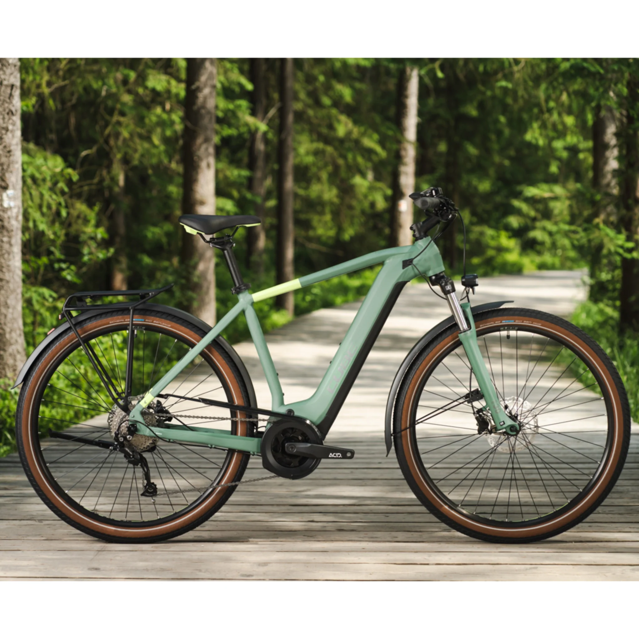 Cube Touring Hybrid One 500 Electric Bike Green 'n' Sharp Green 504Wh Battery - Image 2