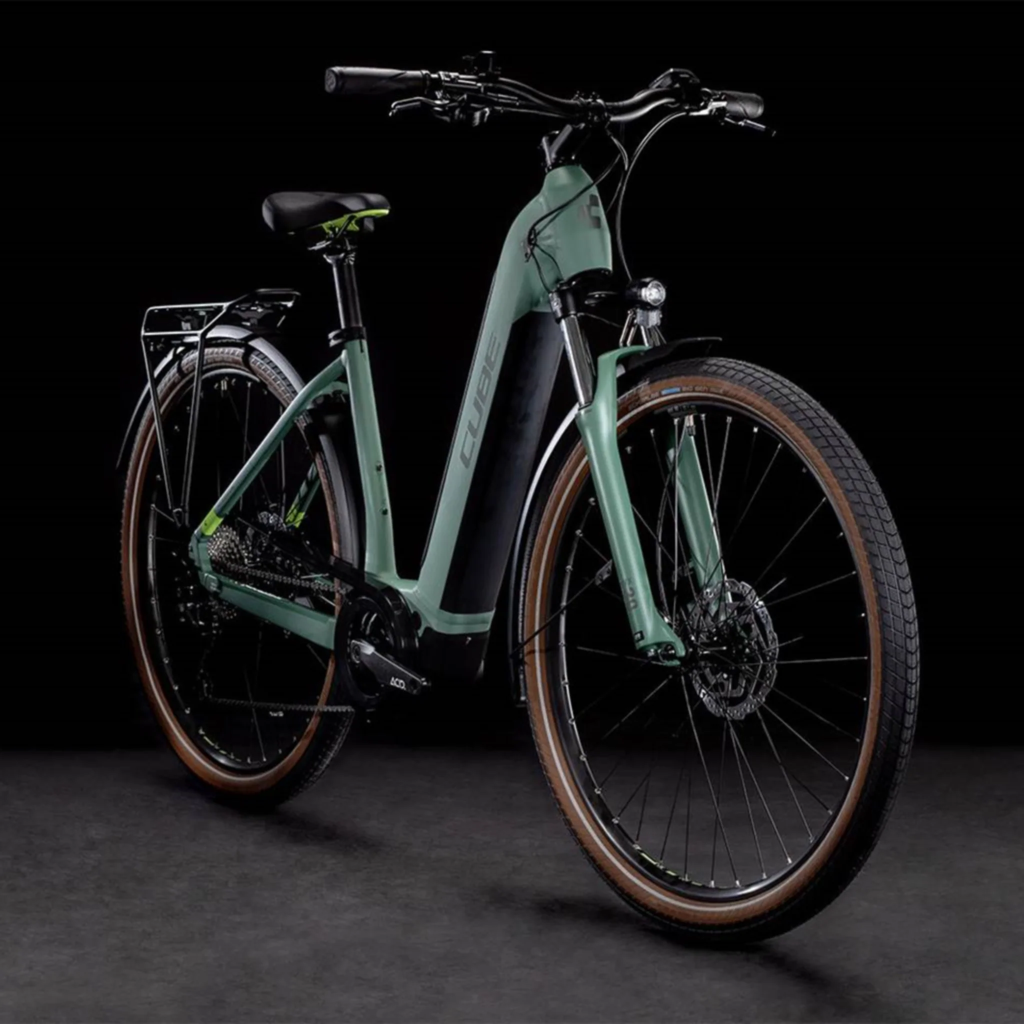 Cube Touring Hybrid One 500 Electric Bike Easy Entry Green 'n' Sharp Green 504Wh Battery - Image 2