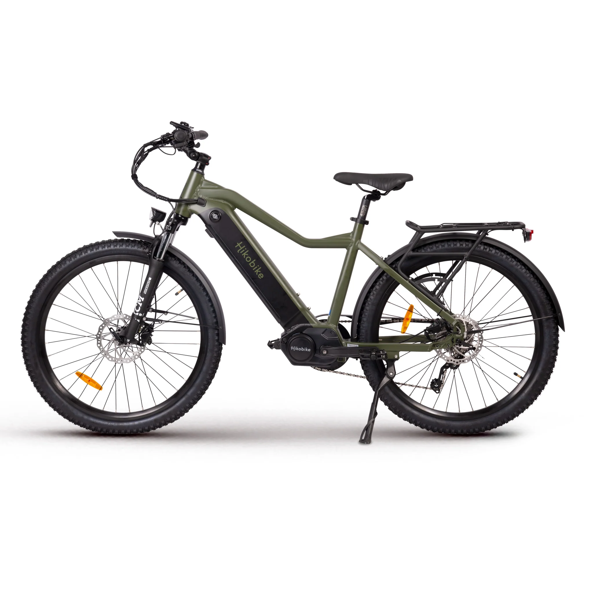 Hiko Ascent Electric Bike 672Wh Battery Olive - Image 3