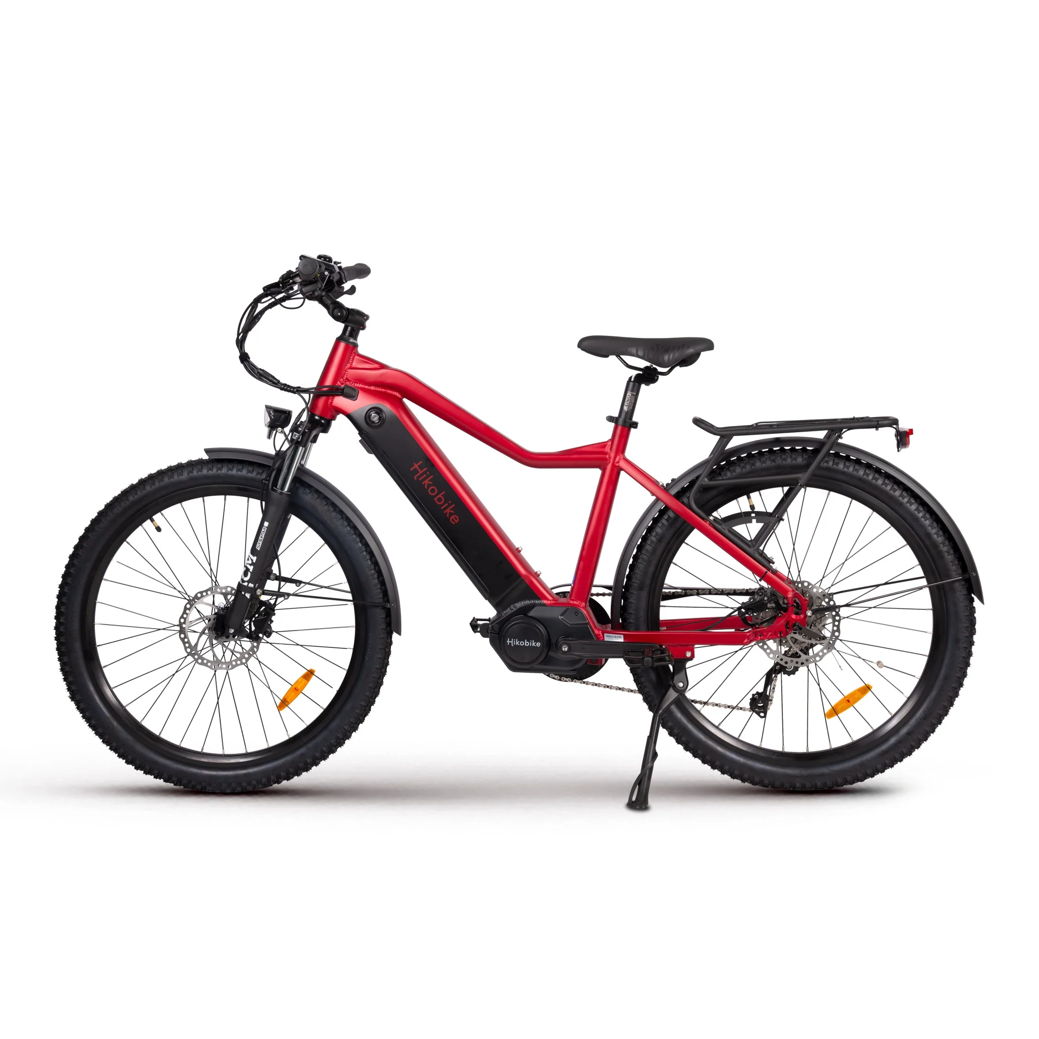 Hiko Ascent Electric Bike 672Wh Battery Red - Image 3