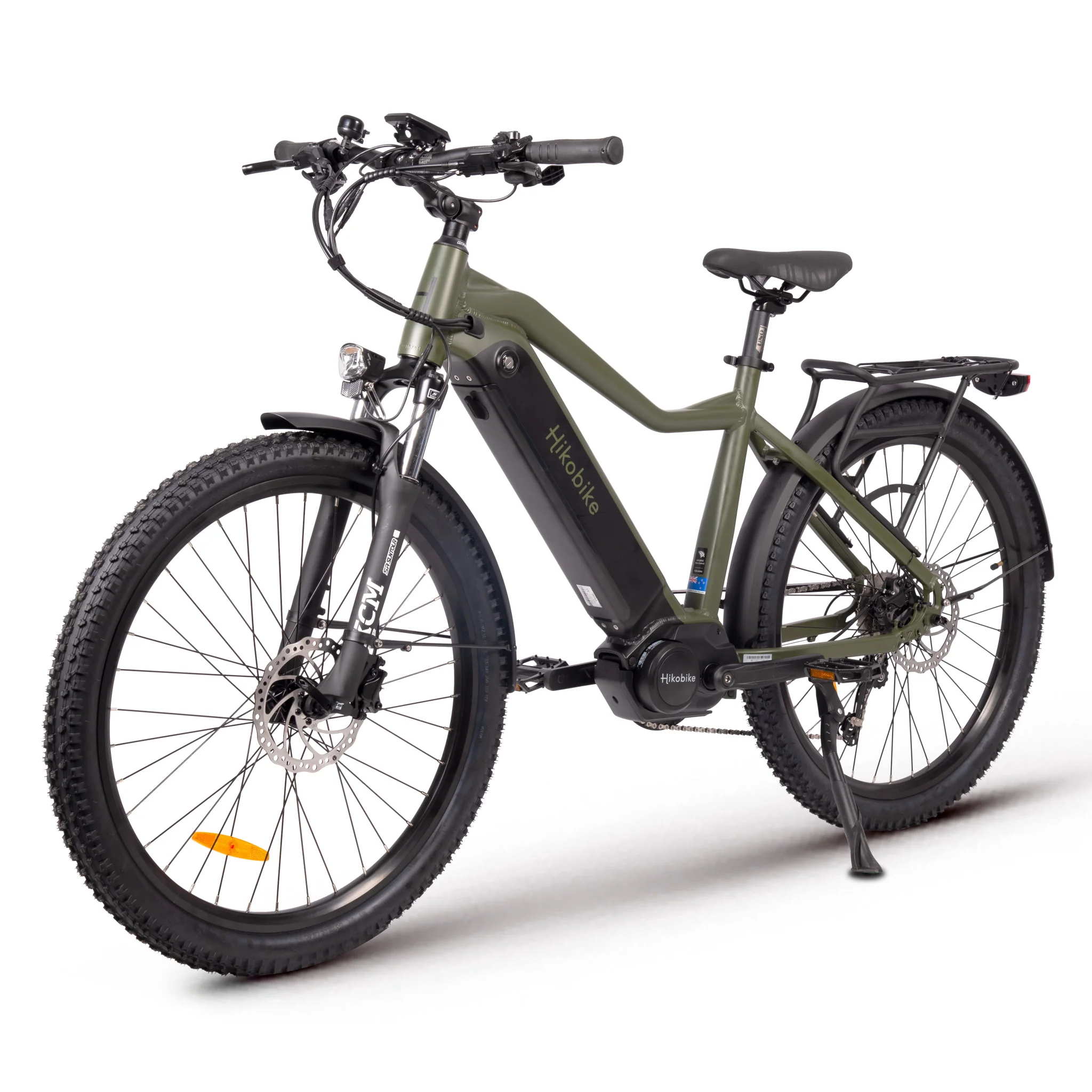 Hiko Ascent Electric Bike 840Wh Battery Olive - Image 2