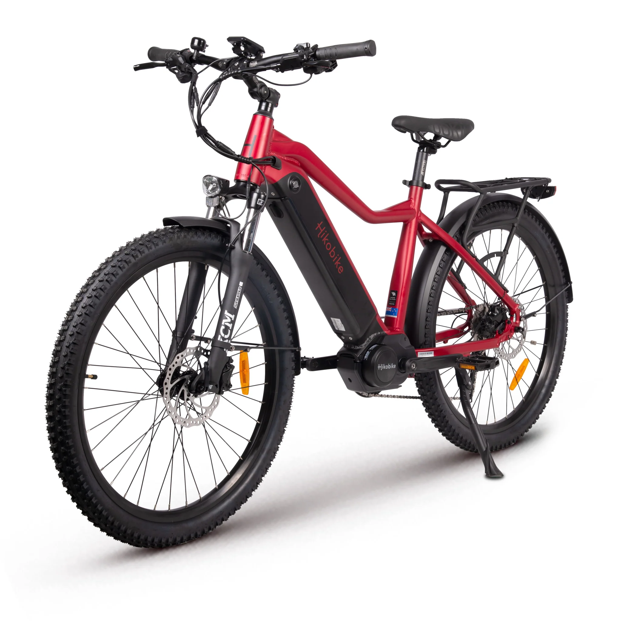 Hiko Ascent Electric Bike 840Wh Battery Red - Image 2