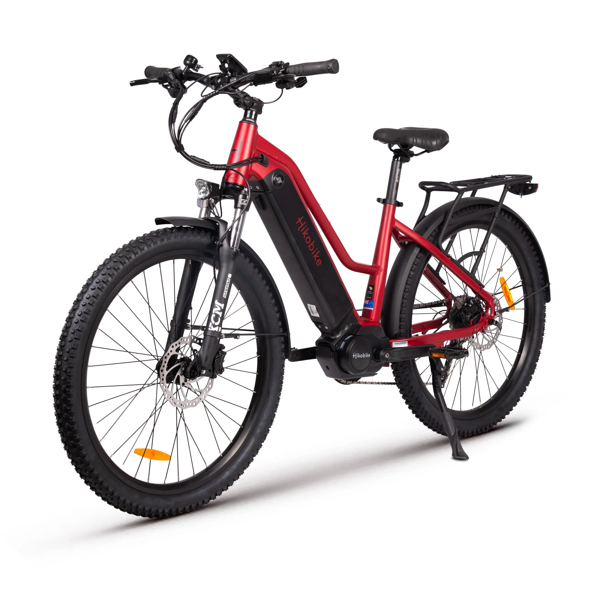 Hiko Rangler Electric Bike 840Wh Battery Red - Image 3