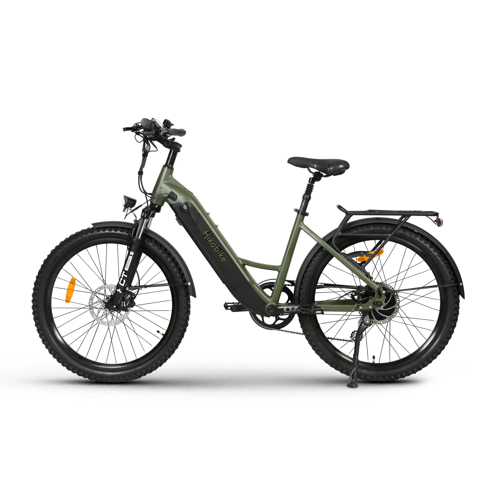Hiko Scout Electric Bike 672Wh Battery Olive - Image 2