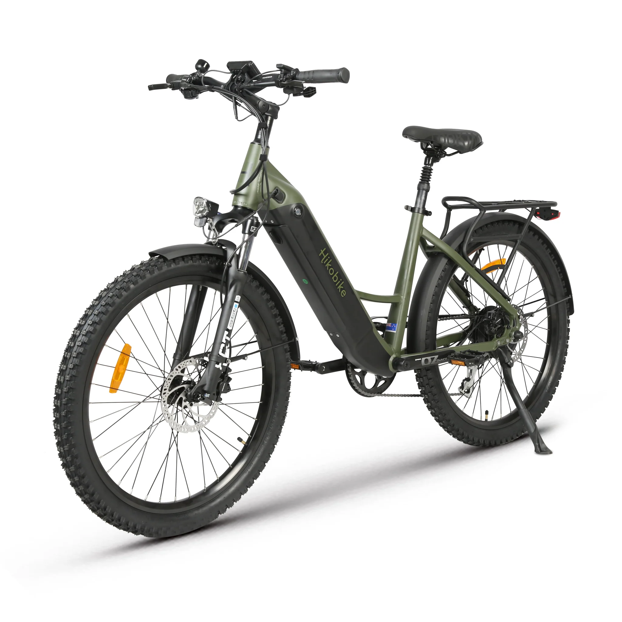 Hiko Scout Electric Bike 672Wh Battery Olive - Image 3