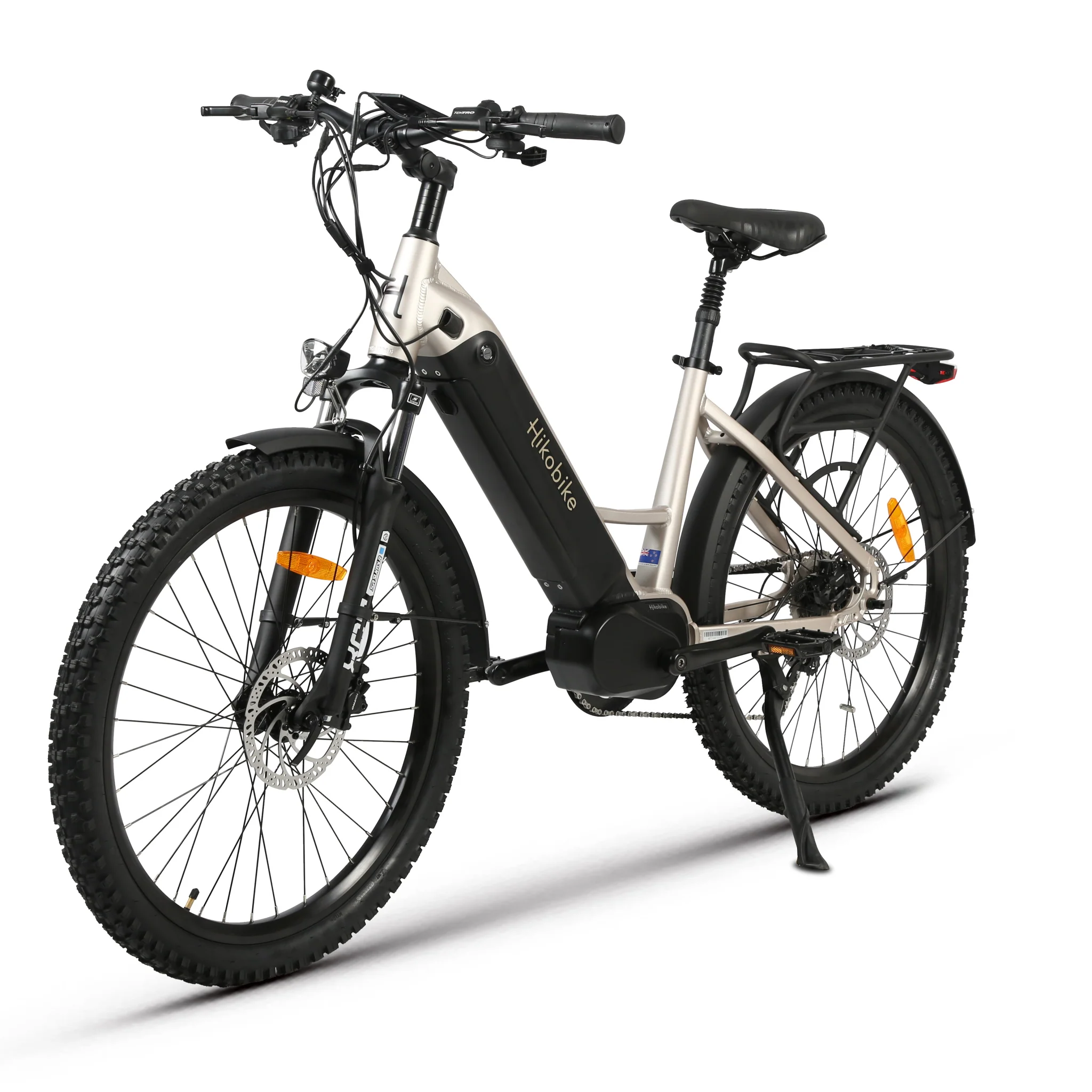 Hiko Vibe Electric Bike 672Wh Battery Silver - Image 3