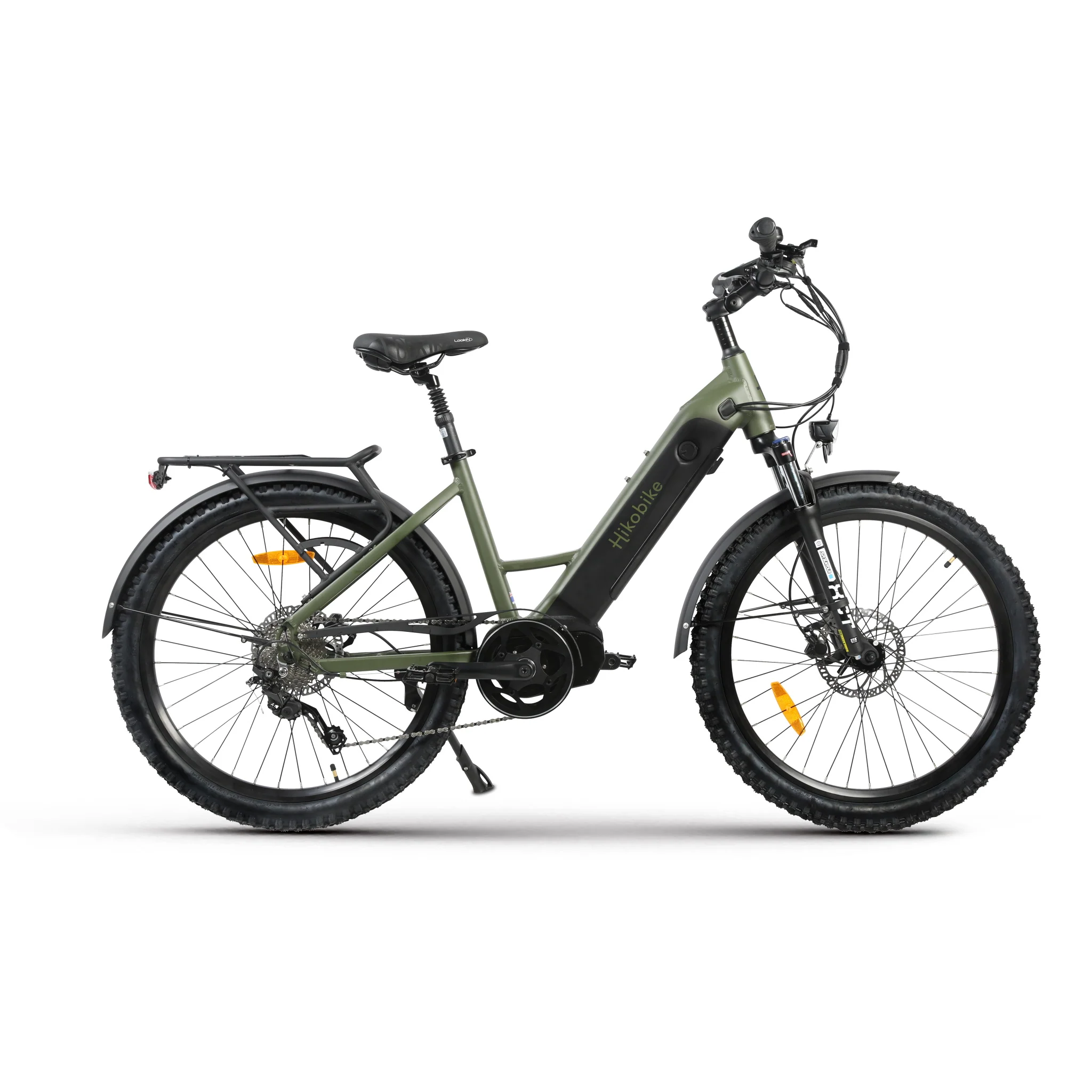 Hiko Vibe Electric Bike 672Wh Battery Olive