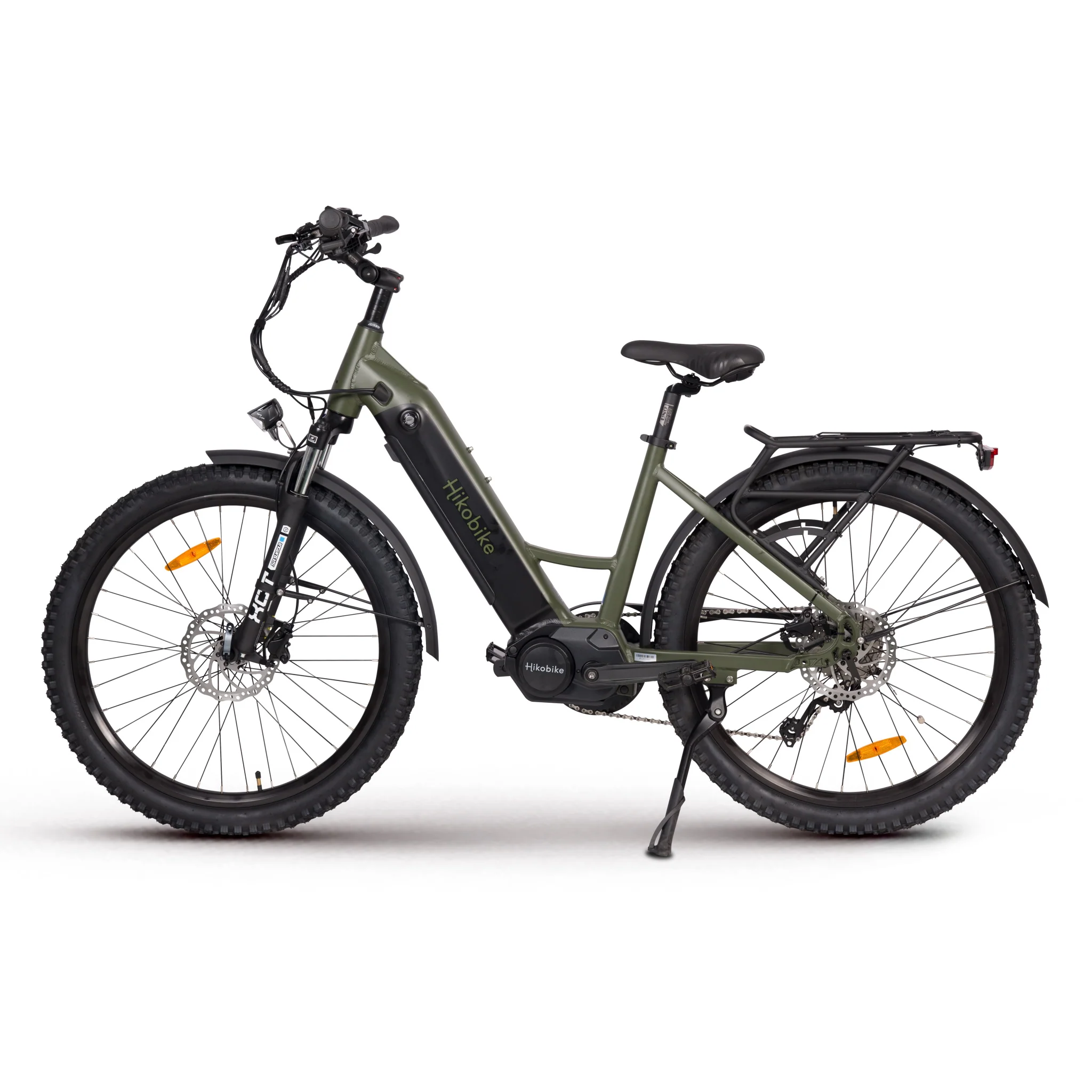 Hiko Vibe Electric Bike 672Wh Battery Olive - Image 2