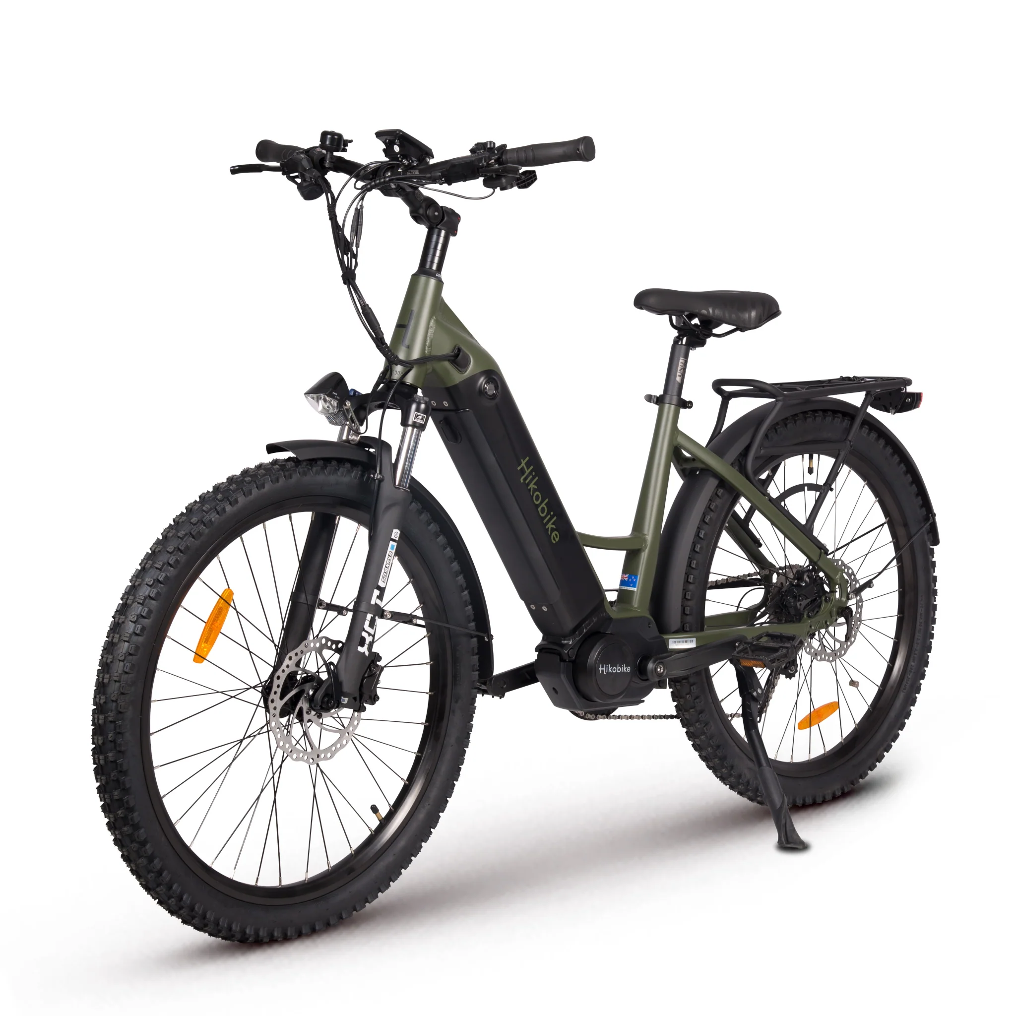 Hiko Vibe Electric Bike 672Wh Battery Olive - Image 3