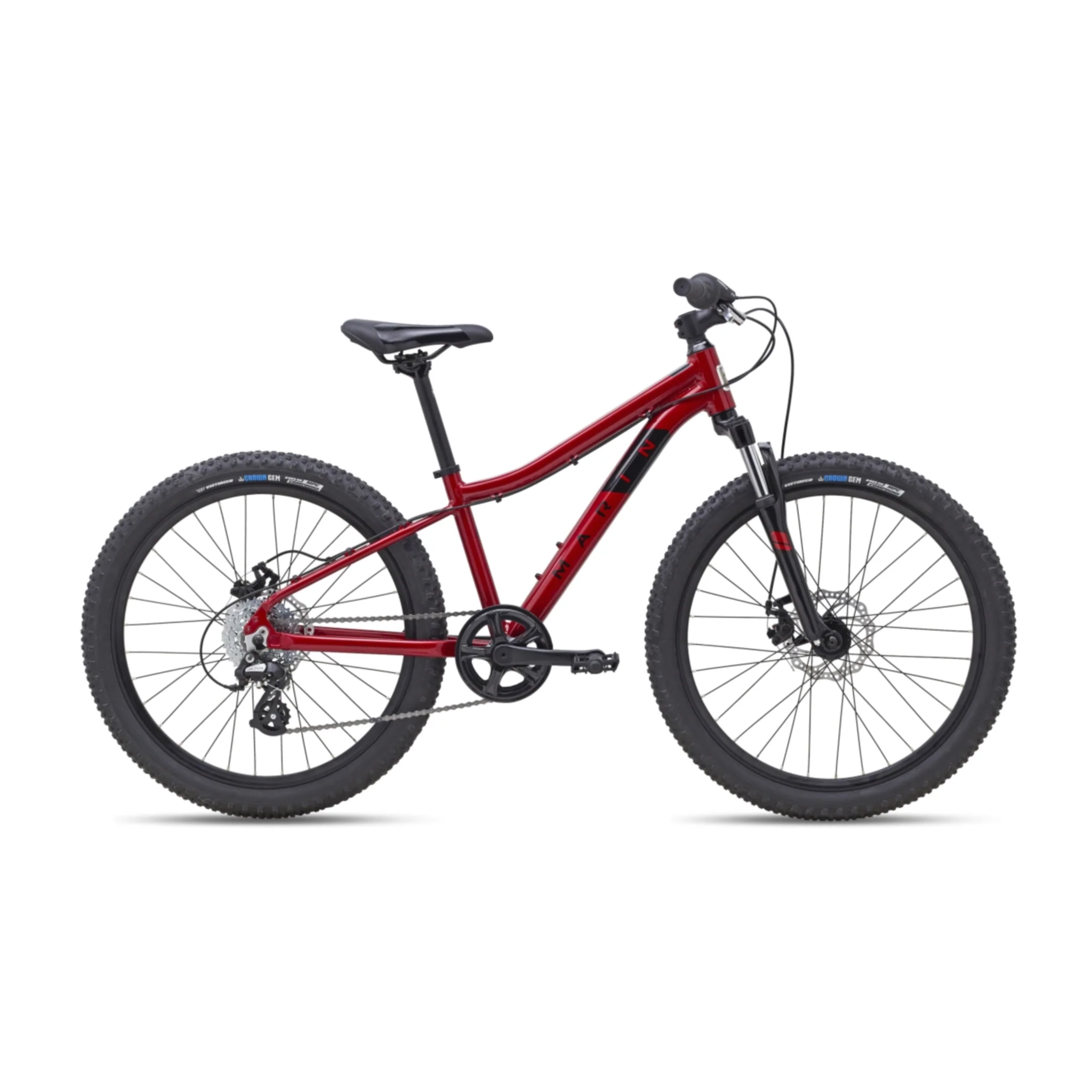Marin Bayview Trail 24" Kids Mountain Bike Red/Black - Image 2