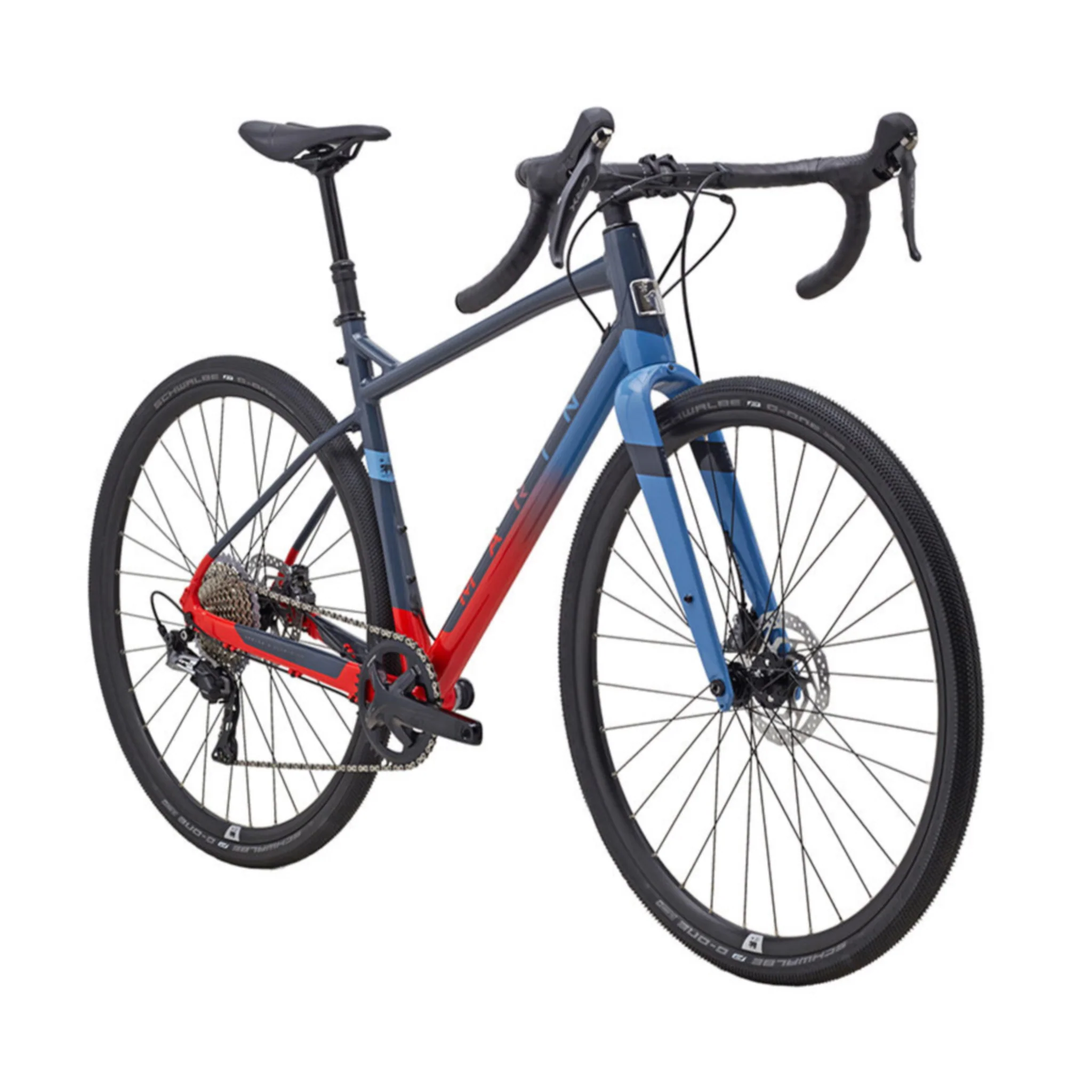 Marin Gestalt X11 Gravel Bike Grey/Red/Blue - Image 2