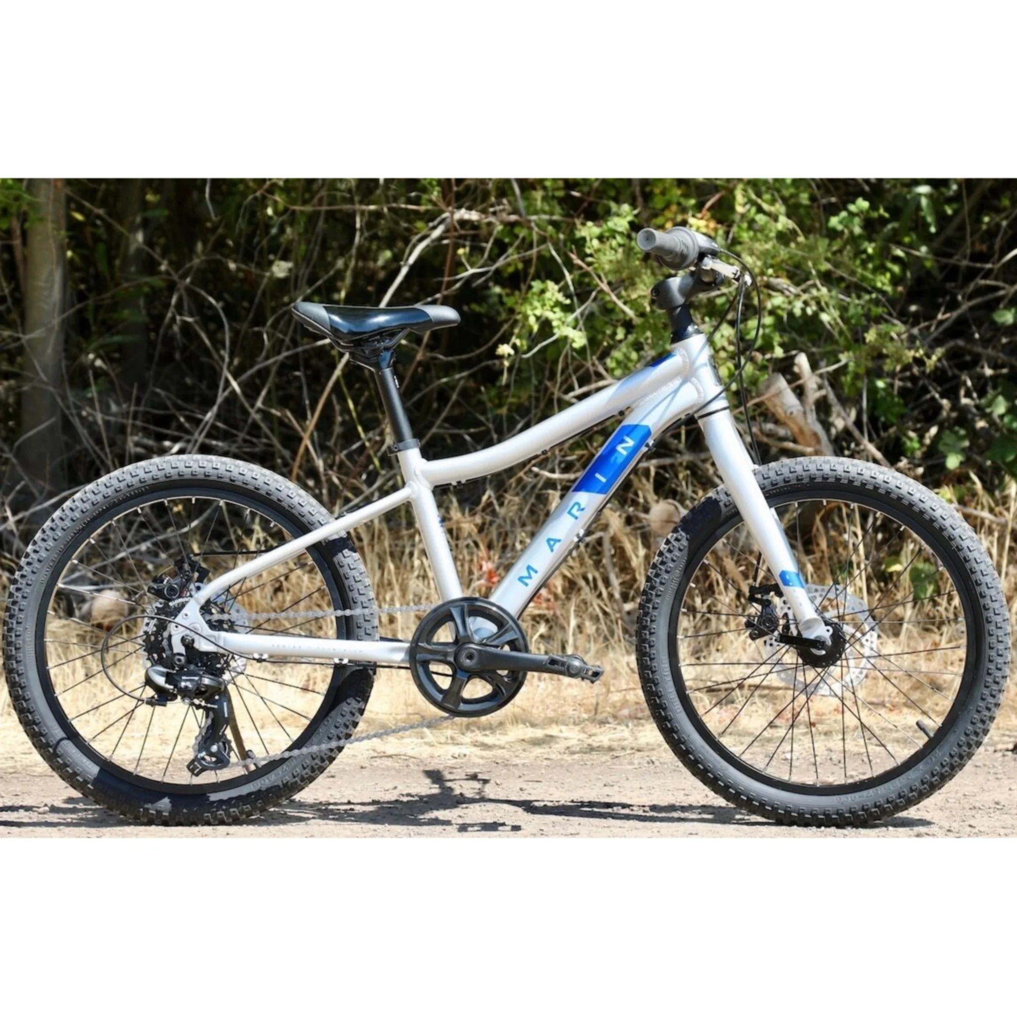 Marin Hidden Canyon 20" Kids Mountain Bike Silver/Blue - Image 3
