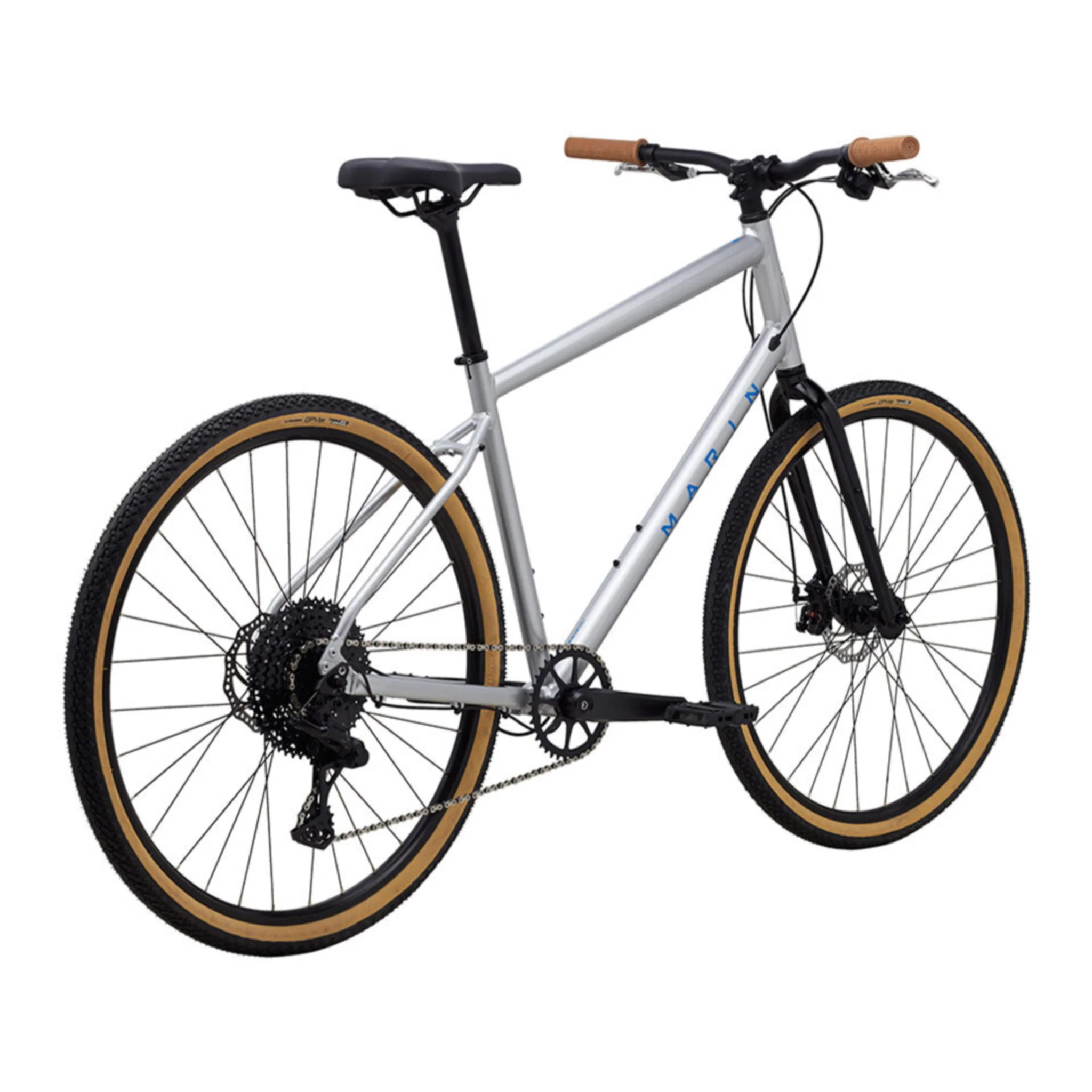 Marin Kentfield 2 Hybrid Bike Chrome/Blue - Image 3