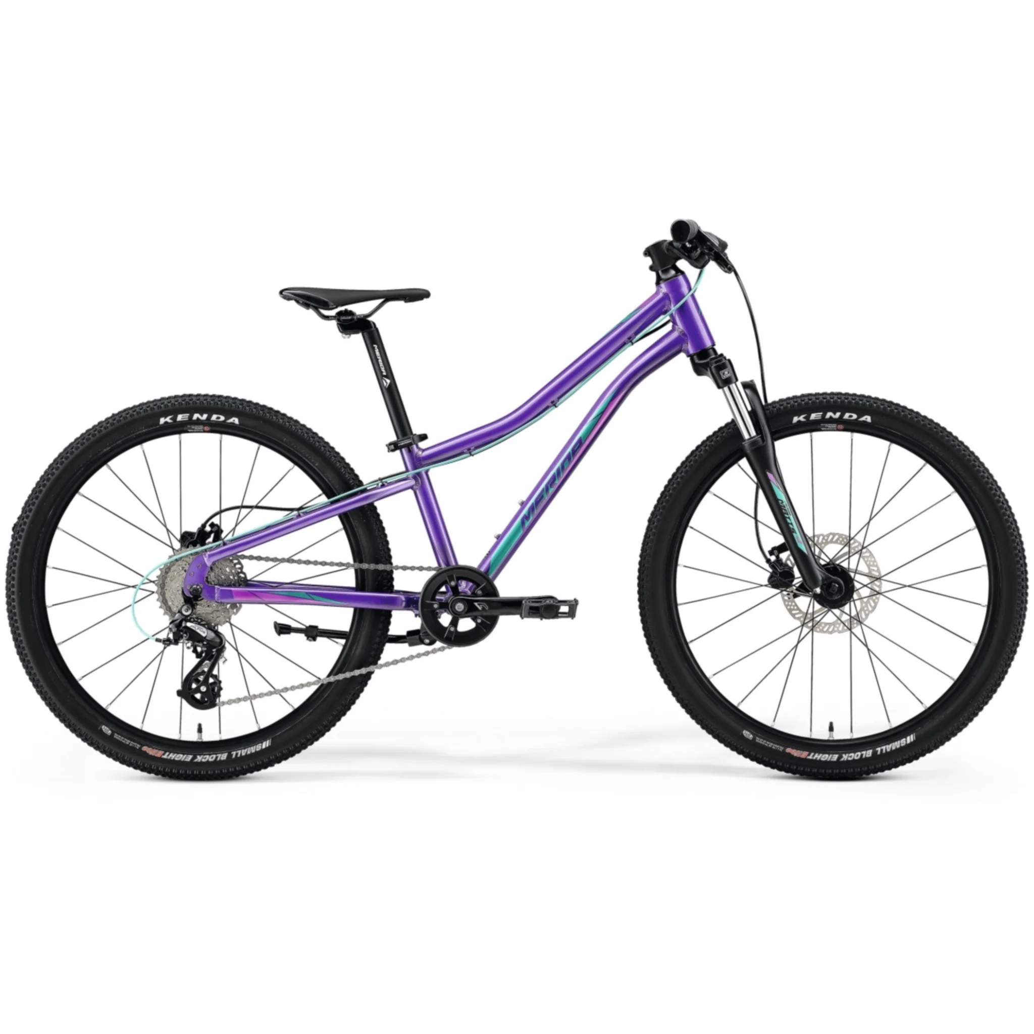 Merida Matts J24 - 24" Kids Mountain Bike Dark Purple/Pale Pink