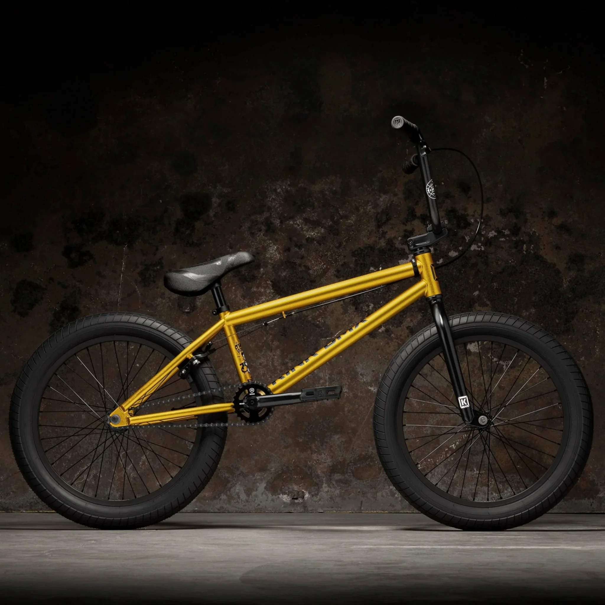 Kink Curb BMX Bike Matte Gold Leaf - Image 3