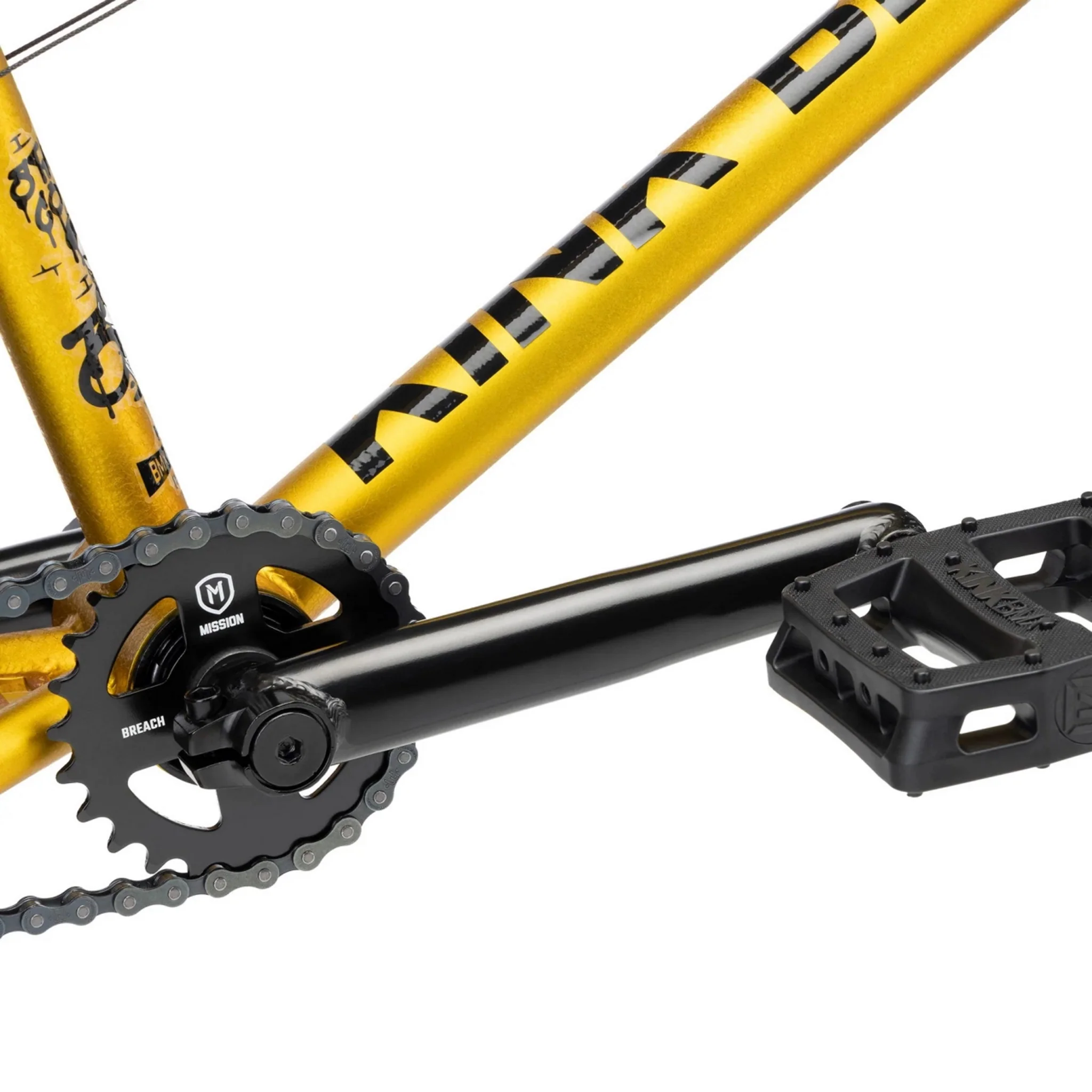 Kink Curb BMX Bike Matte Gold Leaf - Image 7