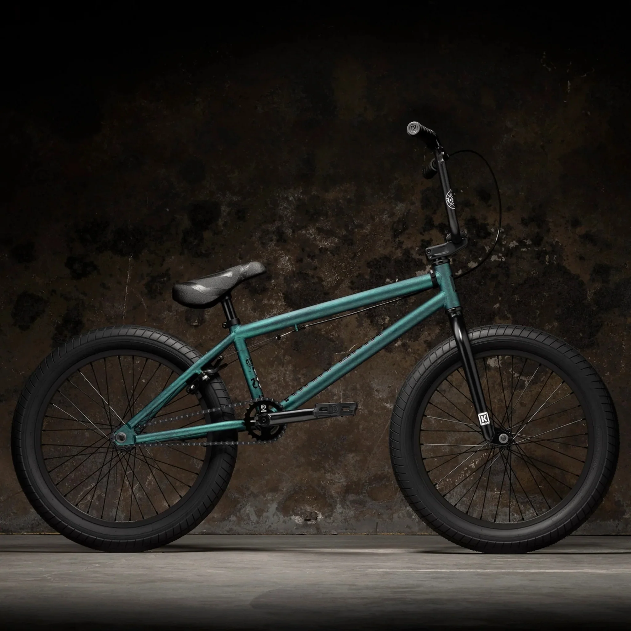 Kink Curb BMX Bike Matte Mica Green - Image 3