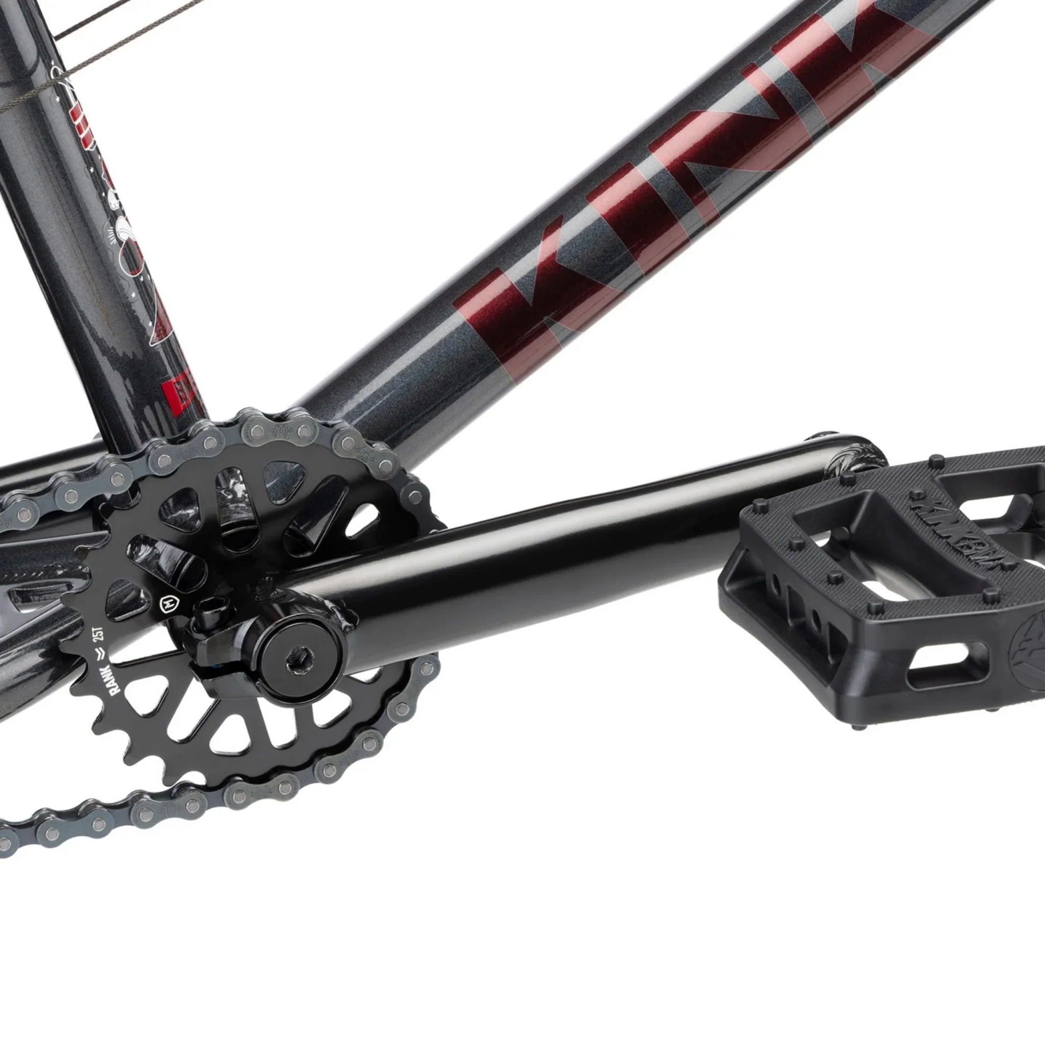 Kink Kicker 18" Kids BMX Bike Gloss Digital Black - Image 7