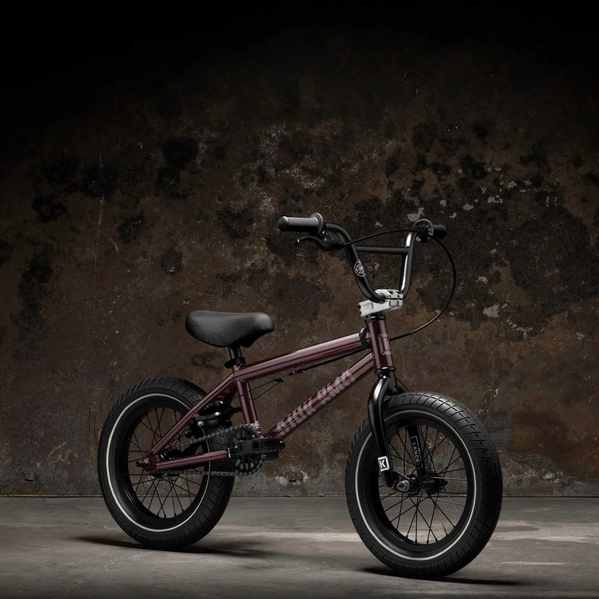Kink Pump 14" Kids BMX Bike Gloss Digital Maroon - Image 2