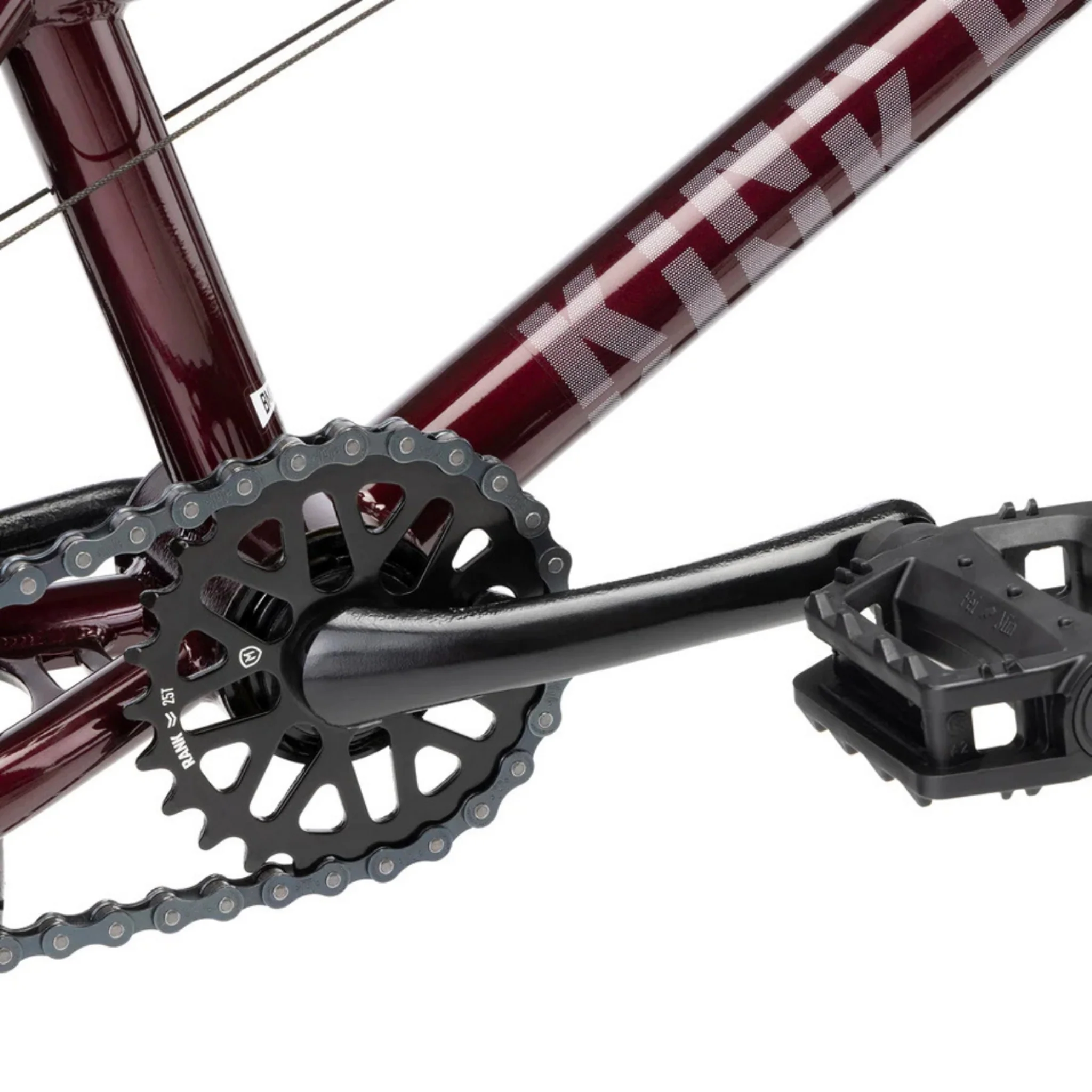Kink Pump 14" Kids BMX Bike Gloss Digital Maroon - Image 7
